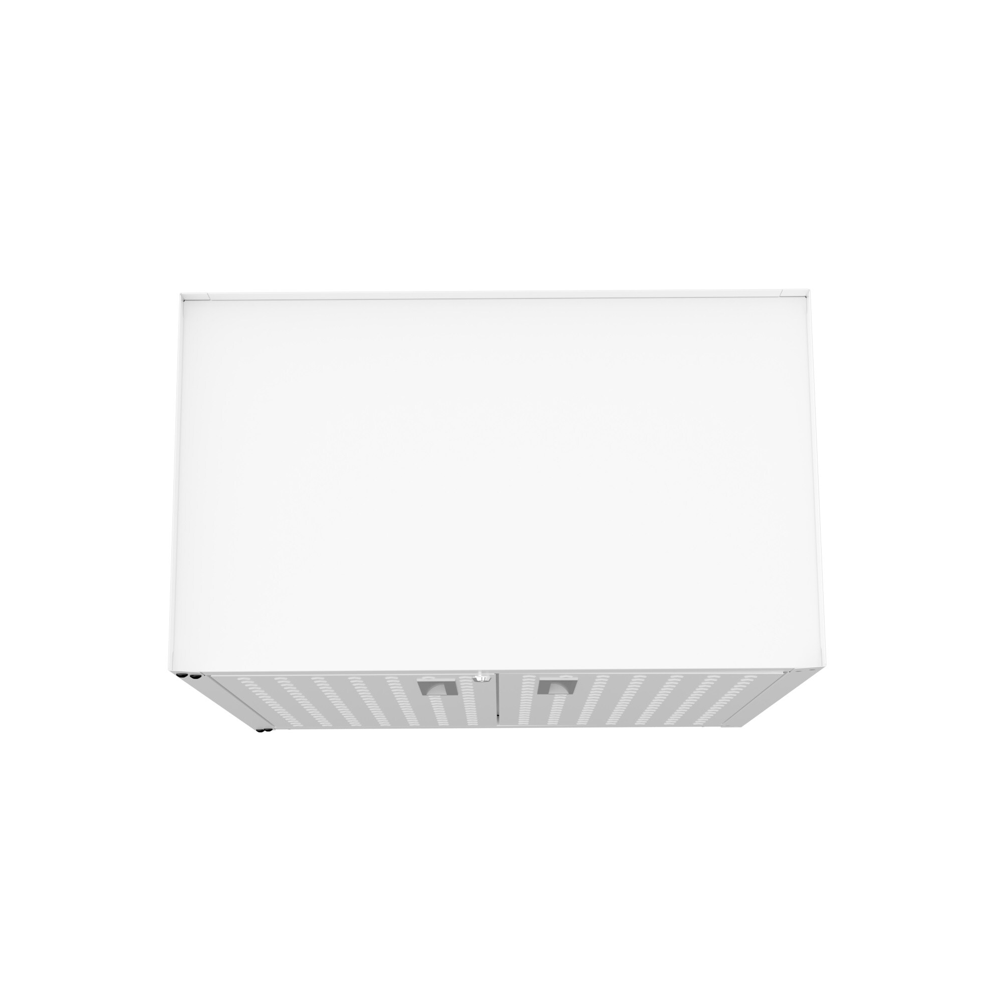 Gabinete de garaje independiente de aluminio blanco Fortress de 30.3 pulgadas de ancho x 31.5 pulgadas de alto x 18.2 pulgadas de profundidad de Manhattan Comfort