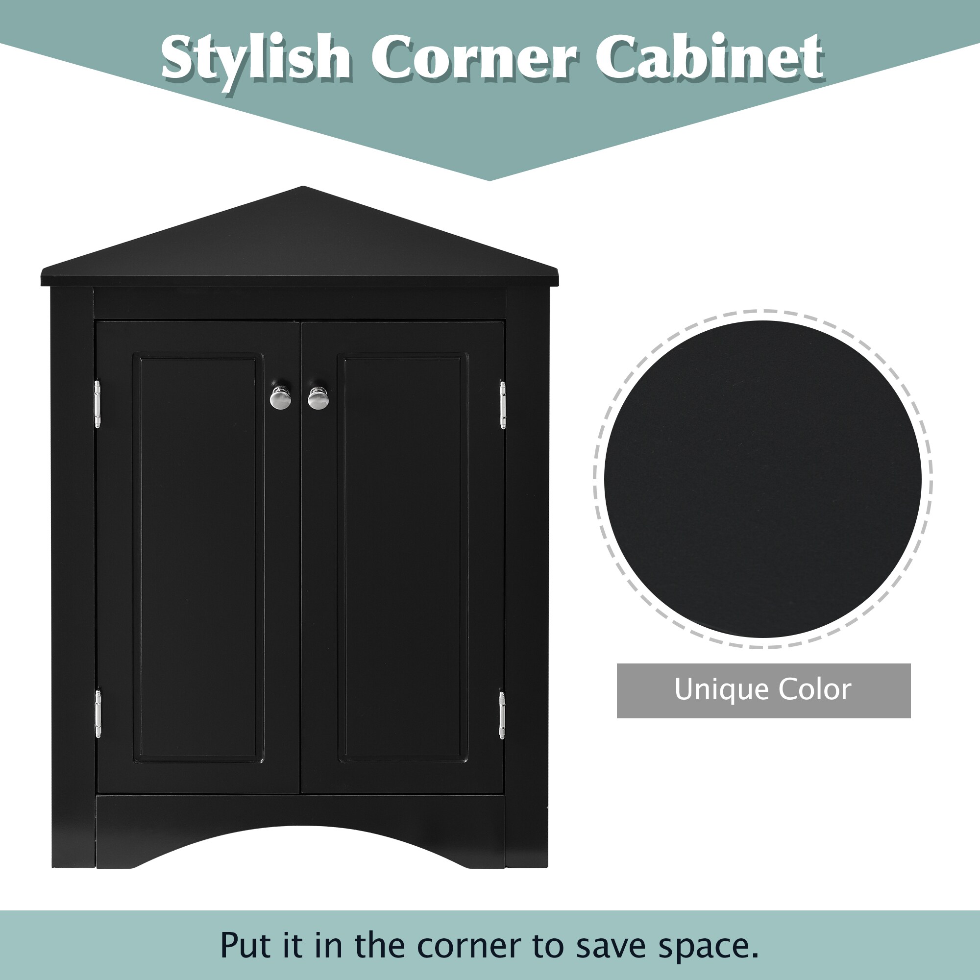 Gabinete de almacenamiento utilitario de pared en negro de MDF Siavonce 17 pulg. x 32 pulg. modelo ZX-D0102HEBENG