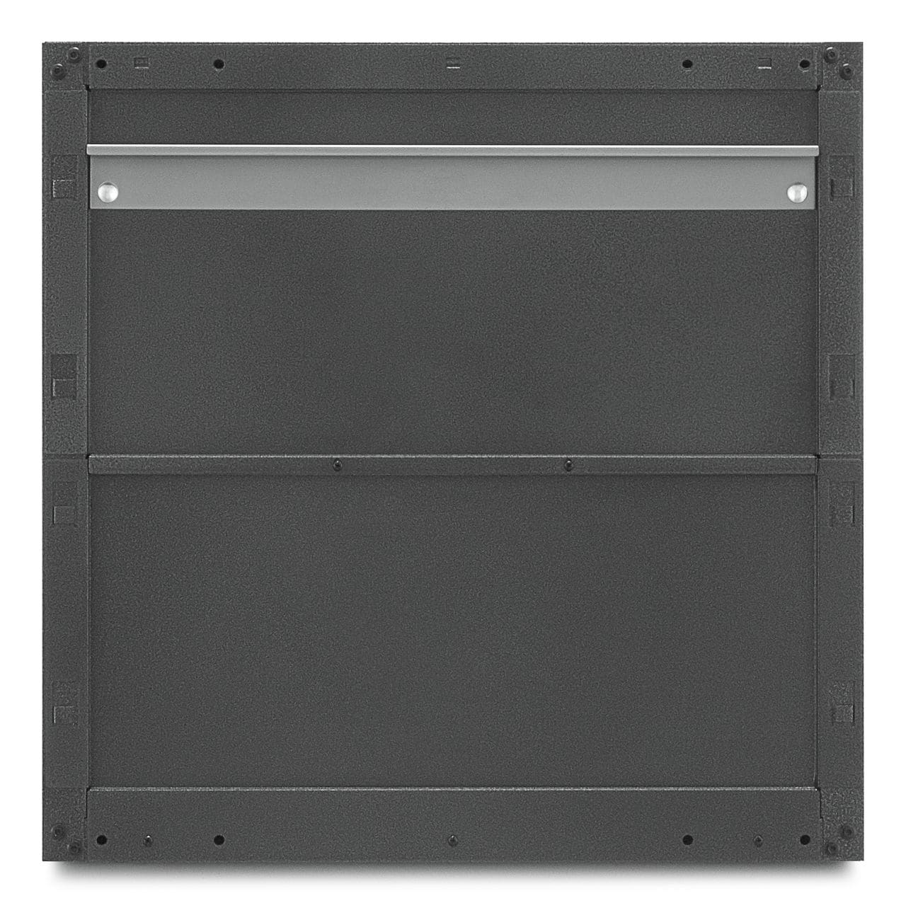 Gabinete de garaje de acero montado en la pared en gris listo para ensamblar Gladiator Ready-to-Assemble 3/4 Door Wall GearBox 28 pulgadas de ancho x 28 pulgadas de alto x 12 pulgadas de profundidad