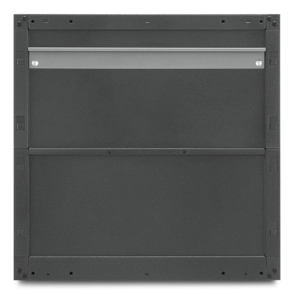 Gabinete de garaje de acero montado en la pared Gladiator de 28 pulgadas de ancho x 28 pulgadas de alto x 12 pulgadas de profundidad en gris GAWG28KDESG