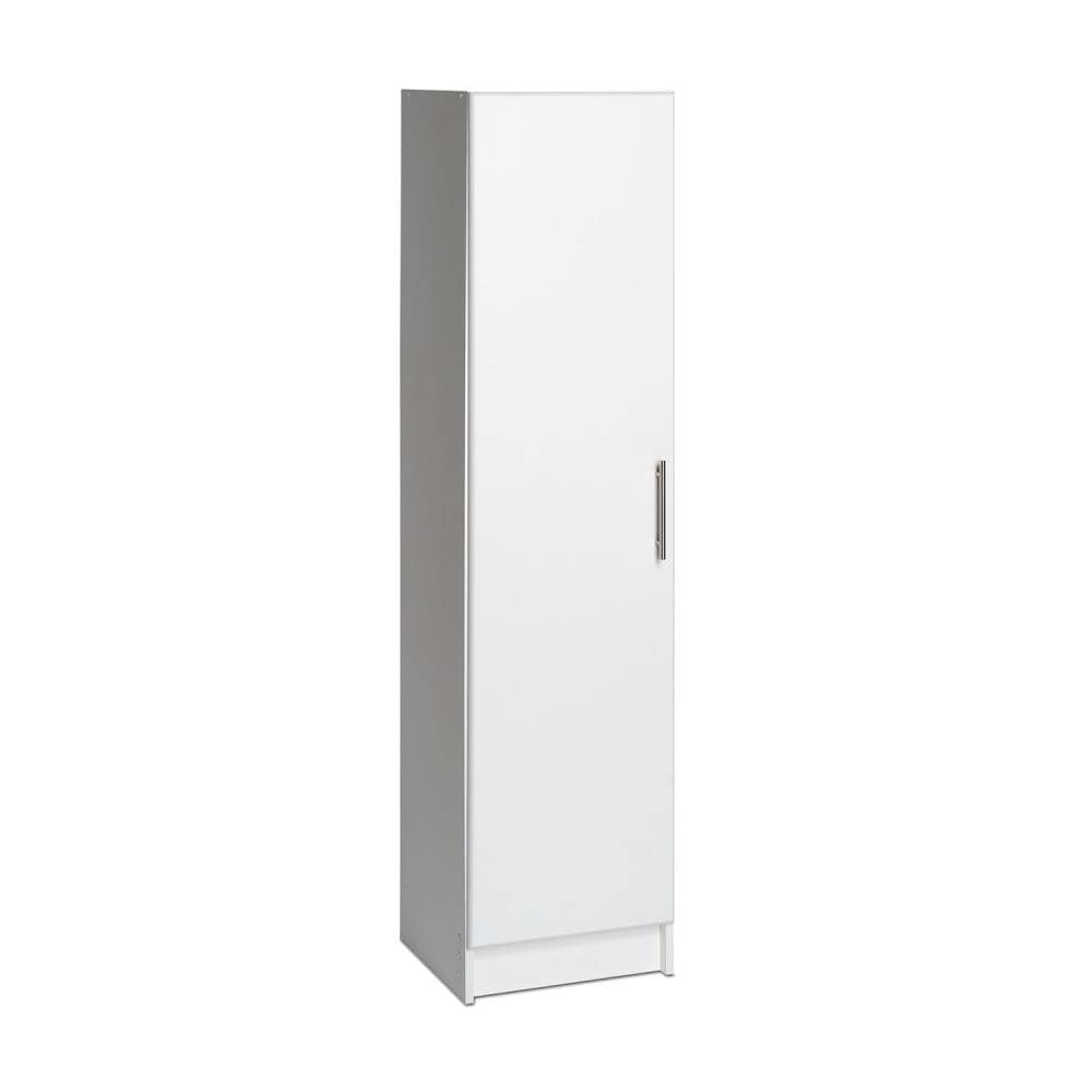 Gabinete de almacenamiento utilitario independiente blanco de madera compuesta de 16 pulgadas de ancho x 65 pulgadas de alto de la colección Elite de Prepac WEB-1664