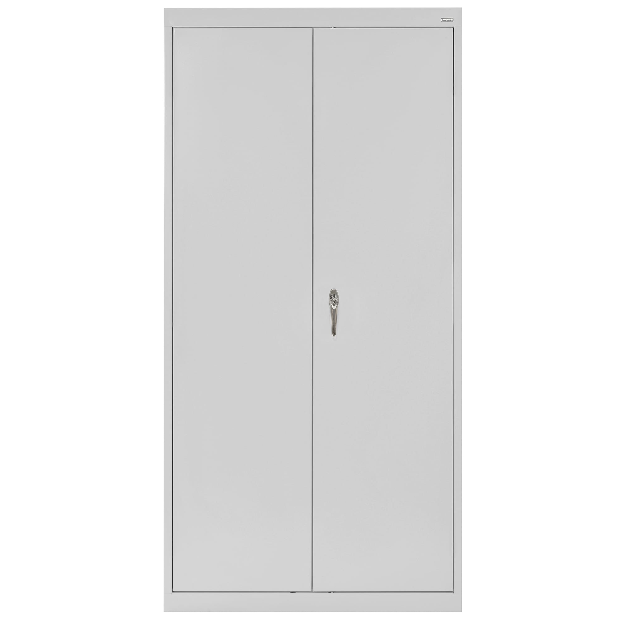 Gabinete de garaje de acero independiente en gris de 36 pulgadas de ancho x 72 pulgadas de alto x 24 pulgadas de profundidad Sandusky CA41362472-05