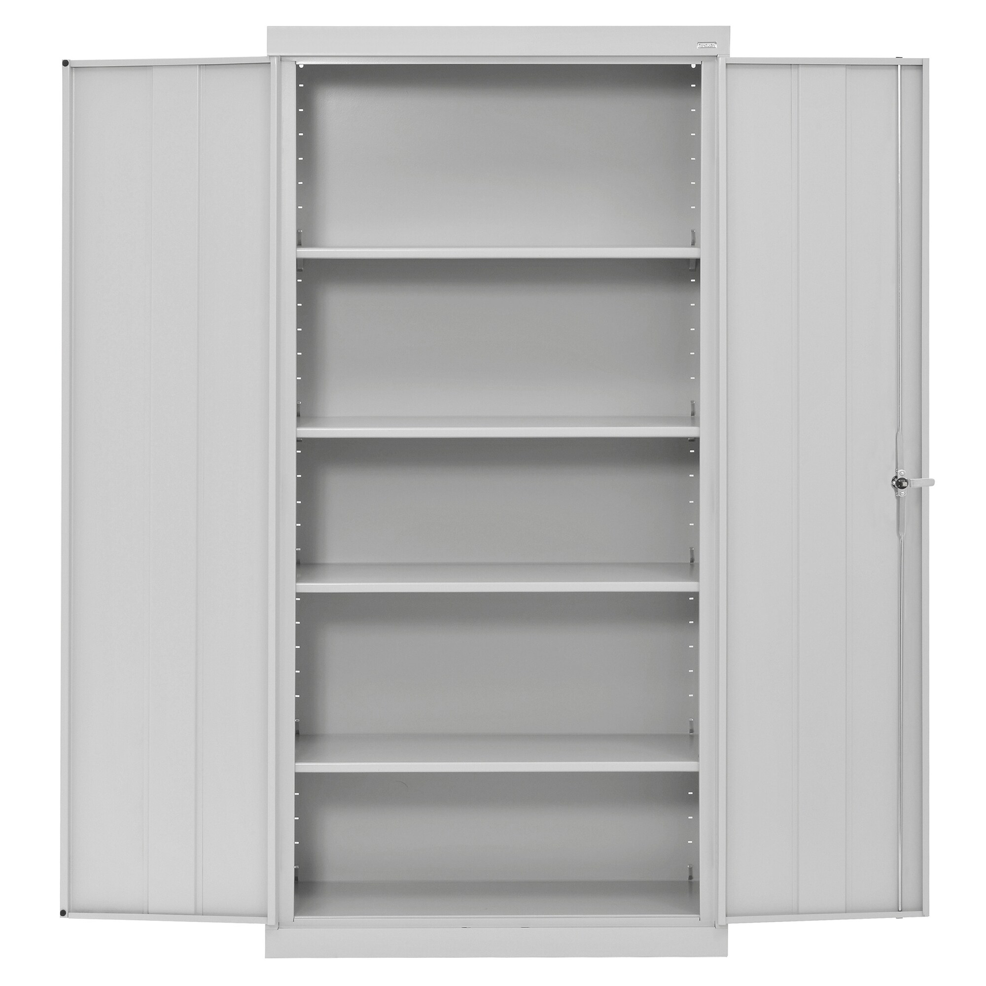 Gabinete de garaje de acero independiente en gris de 36 pulgadas de ancho x 72 pulgadas de alto x 24 pulgadas de profundidad Sandusky CA41362472-05