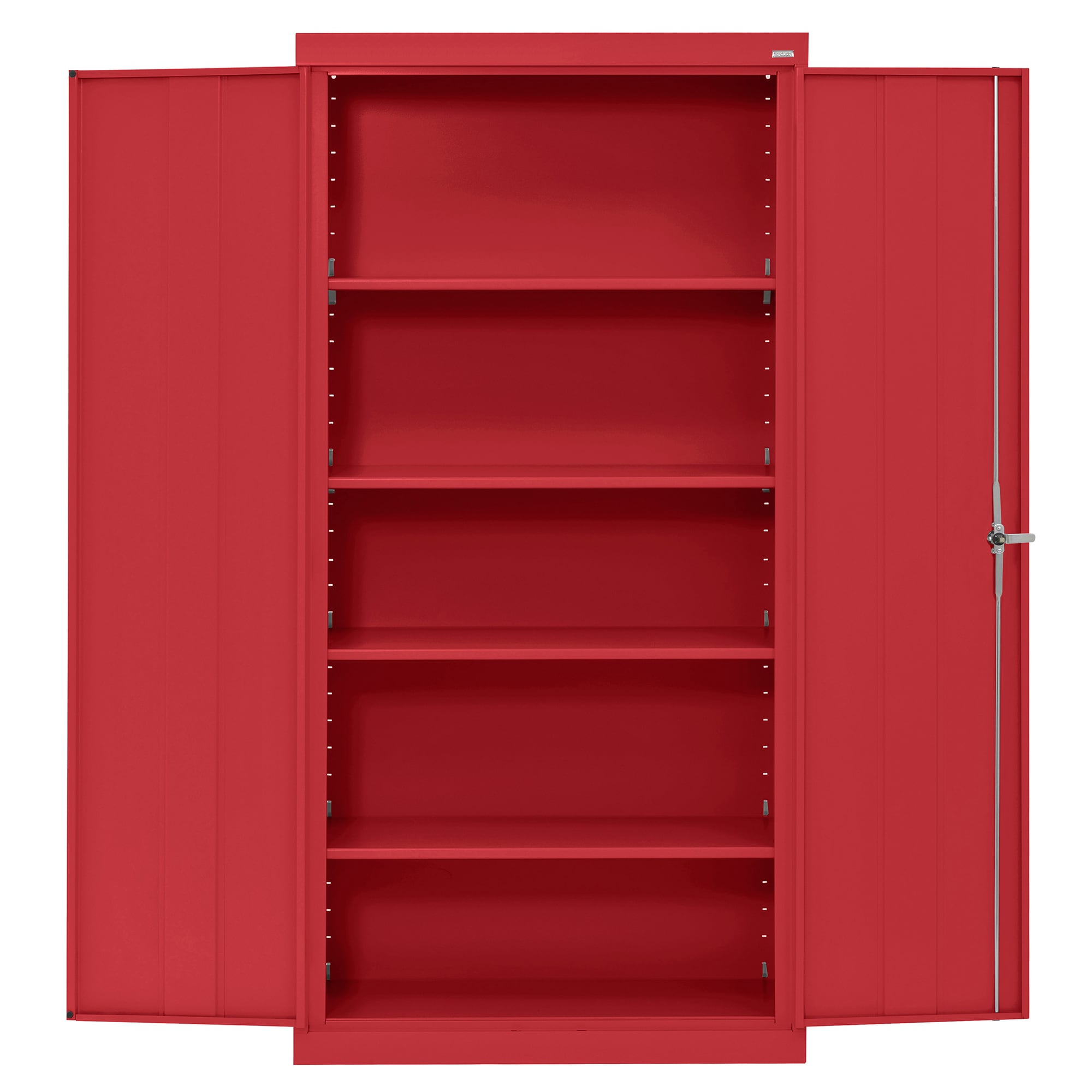 Gabinete de Garage de Acero Independiente en Rojo de 36 pulgadas de ancho x 72 pulgadas de alto x 24 pulgadas de profundidad Sandusky CA41362472-01