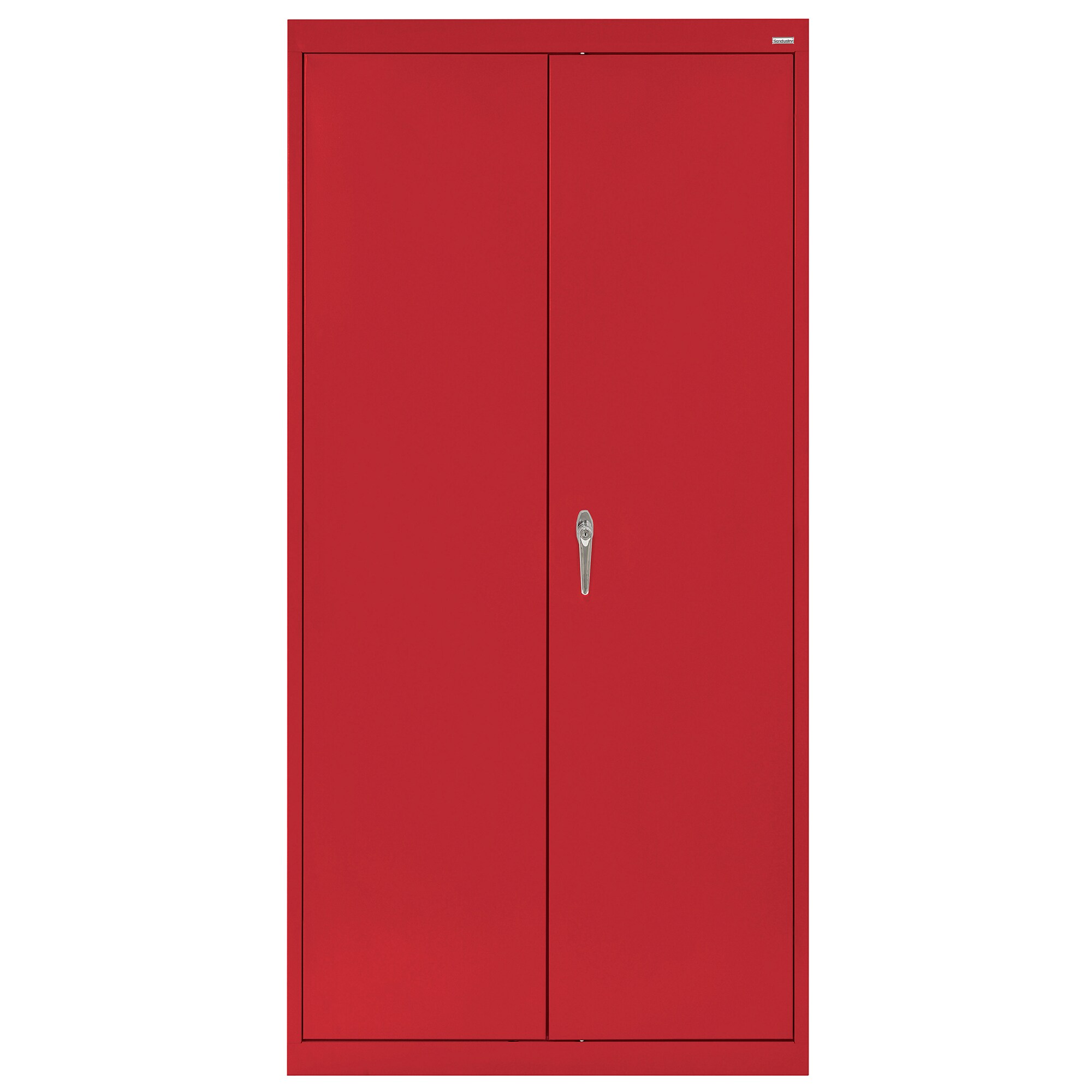 Gabinete de Garage de Acero Independiente en Rojo de 36 pulgadas de ancho x 72 pulgadas de alto x 24 pulgadas de profundidad Sandusky CA41362472-01