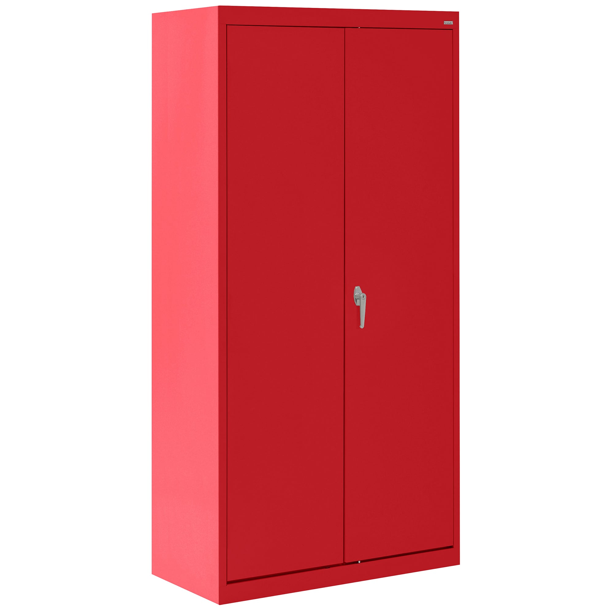 Gabinete de Garage de Acero Independiente en Rojo de 36 pulgadas de ancho x 72 pulgadas de alto x 24 pulgadas de profundidad Sandusky CA41362472-01