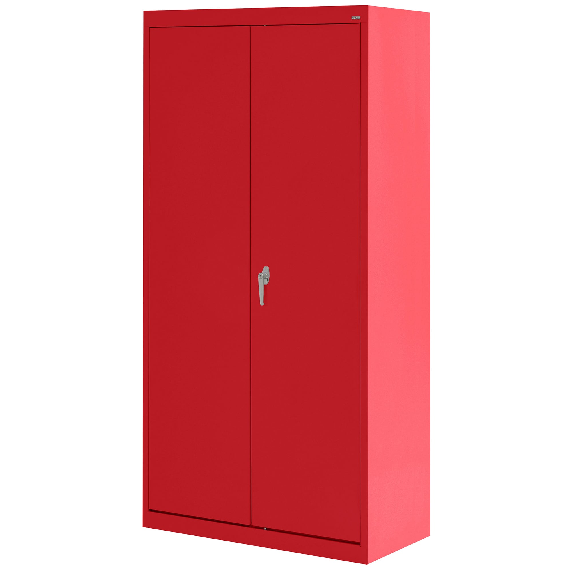 Gabinete de Garage de Acero Independiente en Rojo de 36 pulgadas de ancho x 72 pulgadas de alto x 24 pulgadas de profundidad Sandusky CA41362472-01