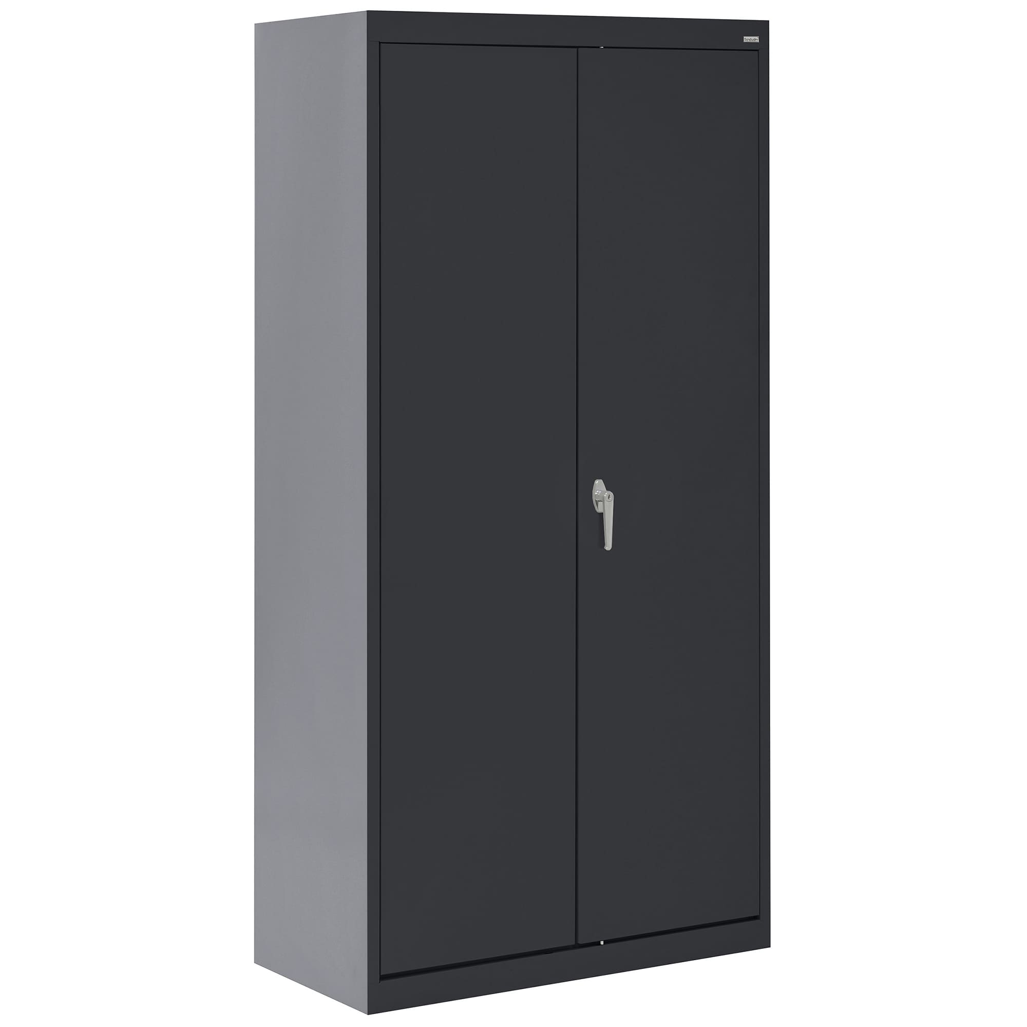 Gabinete metálico independiente para garaje en negro de 36 pulgadas de ancho x 72 pulgadas de alto x 24 pulgadas de profundidad Sandusky CA41362472-09