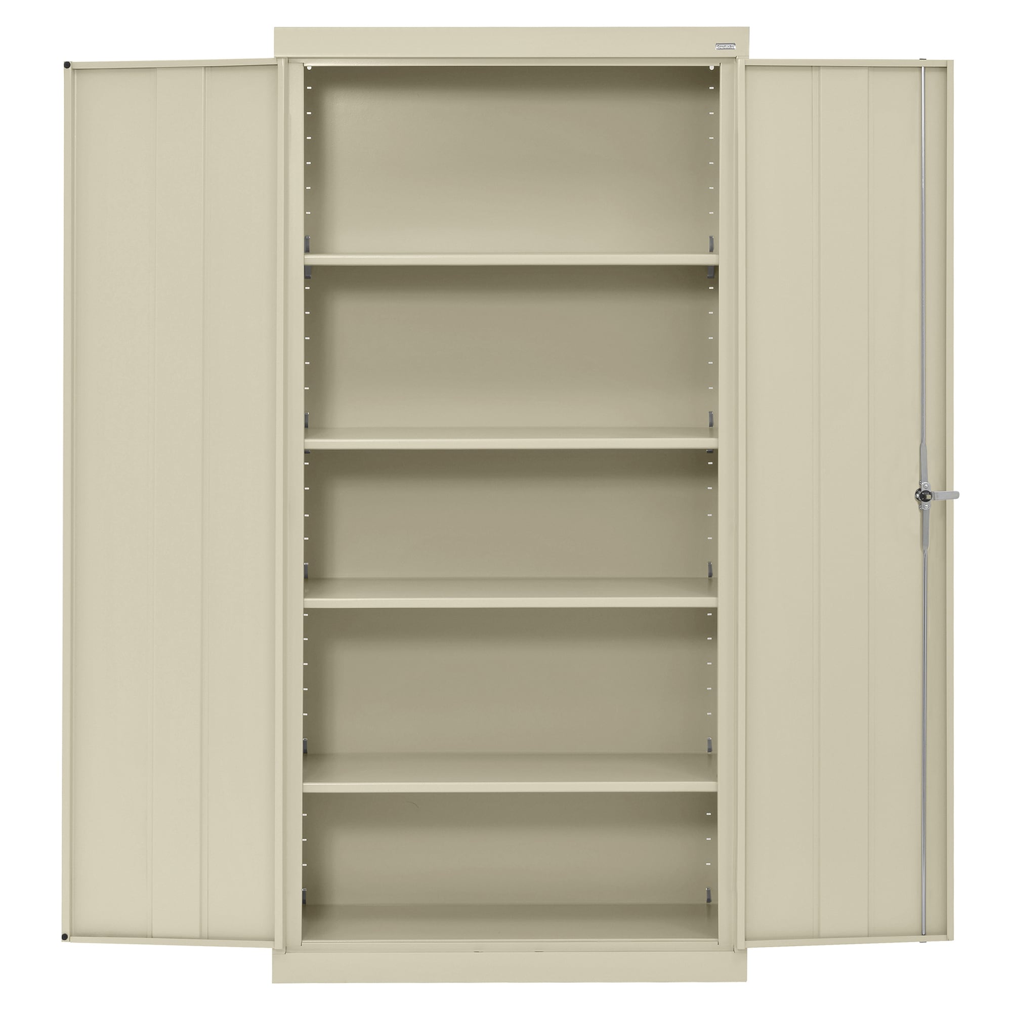 Gabinete de garaje de acero independiente en marrón/beige de 36 pulgadas de ancho x 72 pulgadas de alto x 24 pulgadas de profundidad Sandusky CA41362472-07