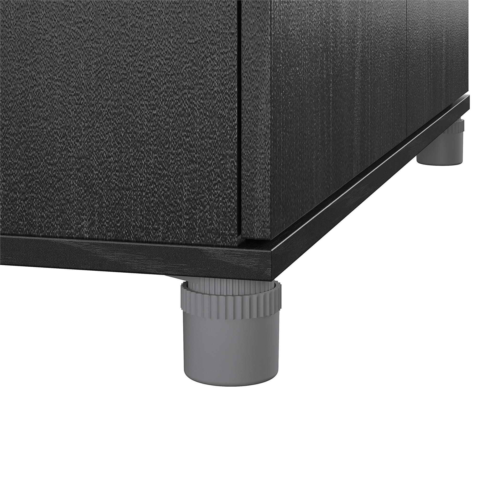 Gabinete de almacenamiento independiente de utilidad de madera compuesta de roble negro/caída de la noche Ameriwood Home Camberly 35.68 pulgadas de ancho x 74.31 pulgadas de altura 3402335COM