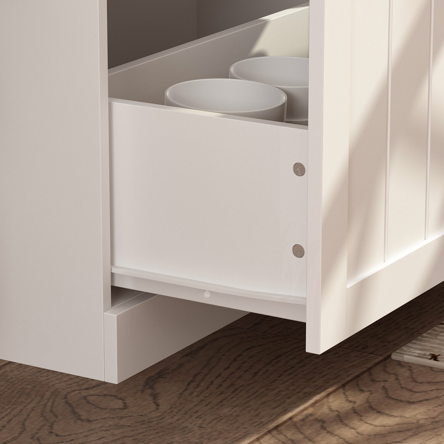 Gabinete de almacenamiento utility independiente de madera compuesta blanca FUFU&GAGA 27.6 pulgadas de ancho x 70.9 pulgadas de alto LJY-KF020324-01