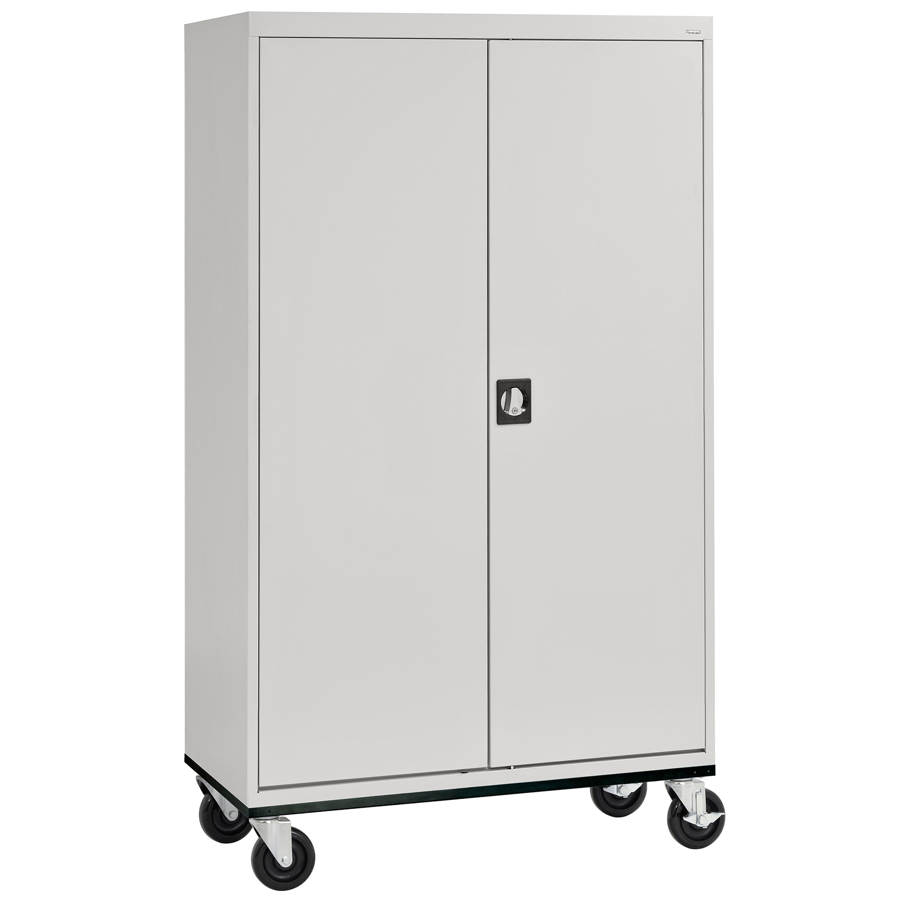Gabinete de garaje independiente de acero en gris de 46 pulgadas de ancho x 78 pulgadas de alto x 24 pulgadas de profundidad Sandusky TA4R462472-05