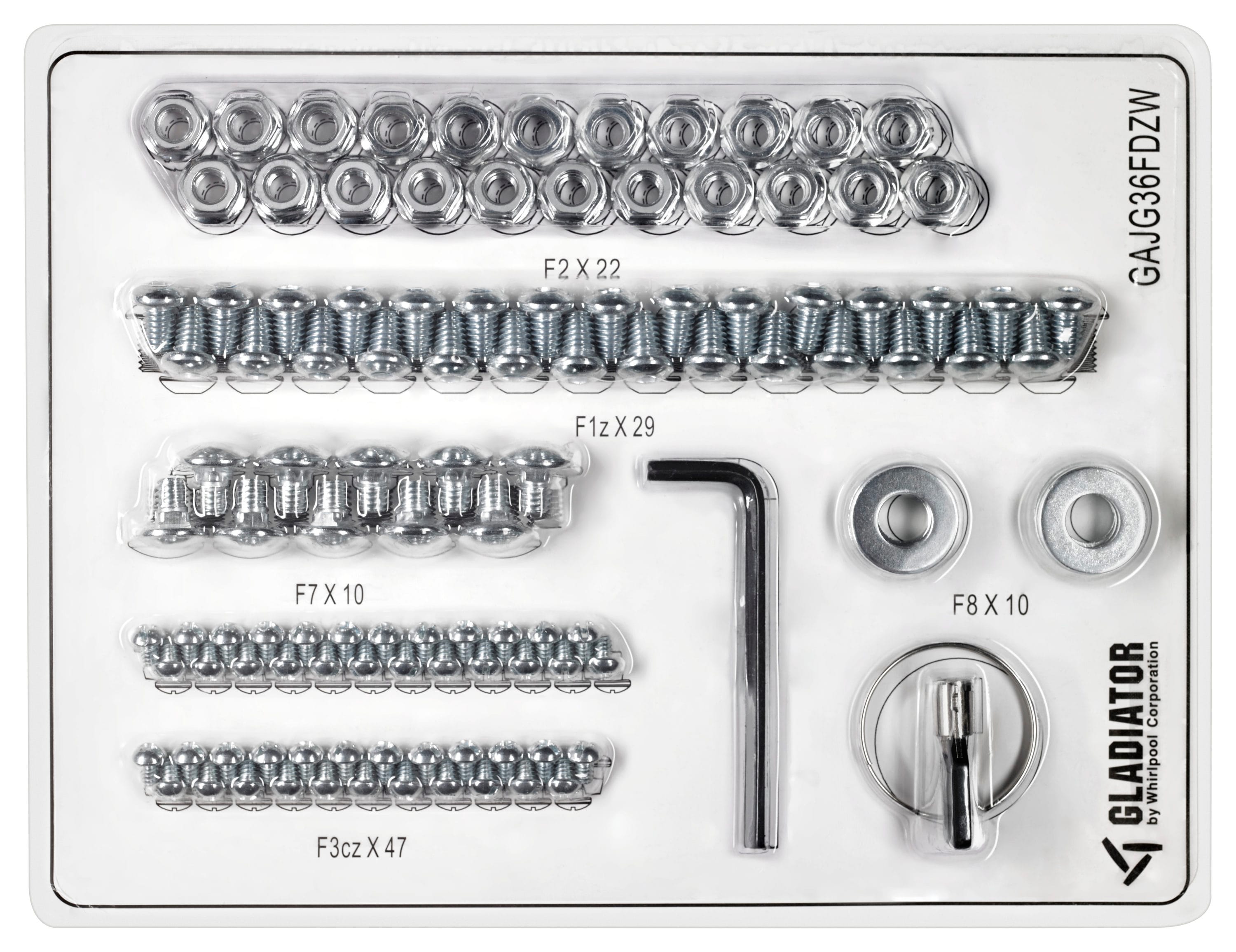 Gabinete de garaje de acero listo para ensamblar Gladiator Jumbo GearBox 36.0 pulgadas de ancho x 72.0 pulgadas de alto x 24.0 pulgadas de profundidad, montaje independiente o en la pared, en color blanco GAJG36FDZW