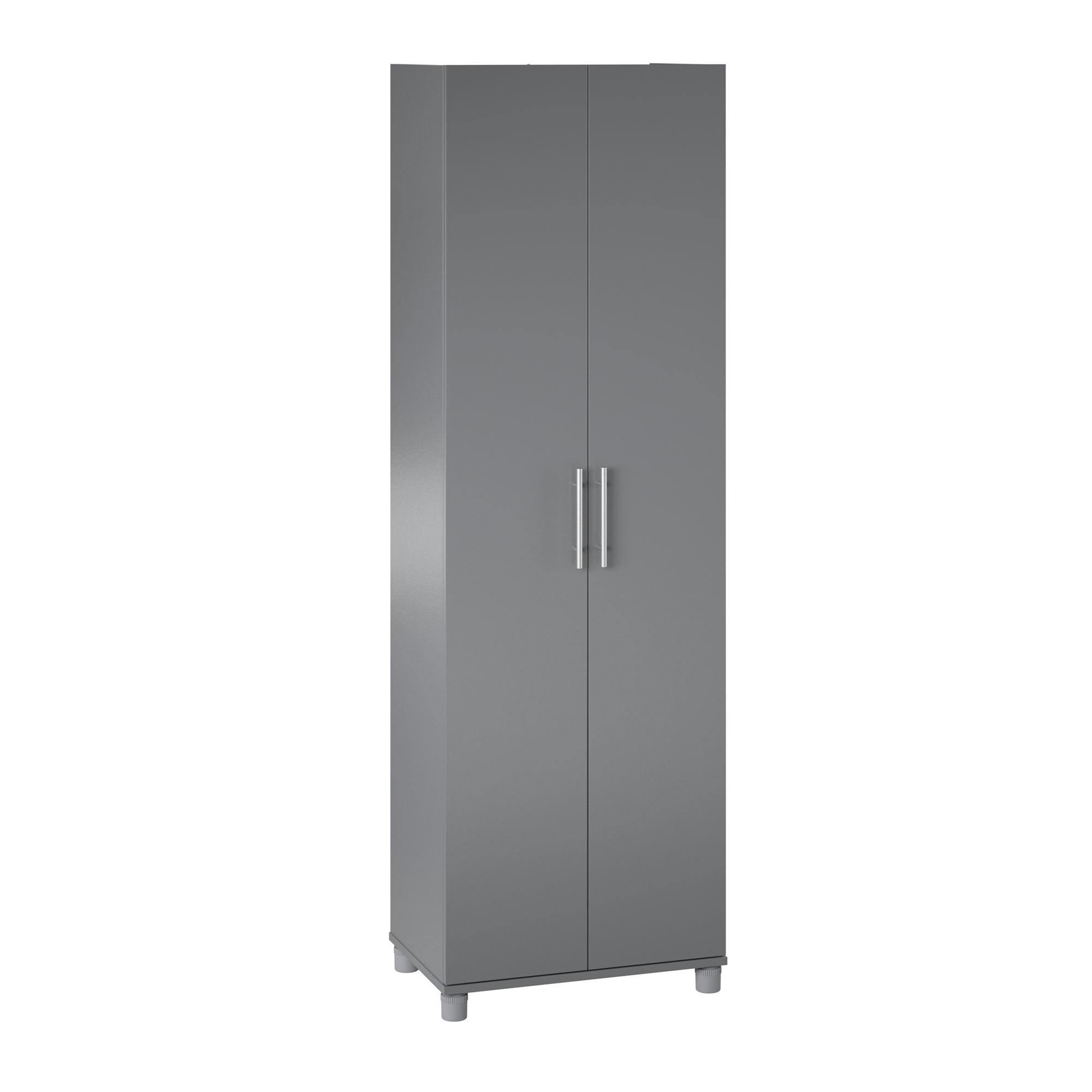 Gabinete de almacenamiento de utilidad independiente de compuesto de madera color gris grafito/gris grafito Ameriwood Home Camberly 23.7 pulgadas de ancho x 74.29 pulgadas de alto 2579408COM