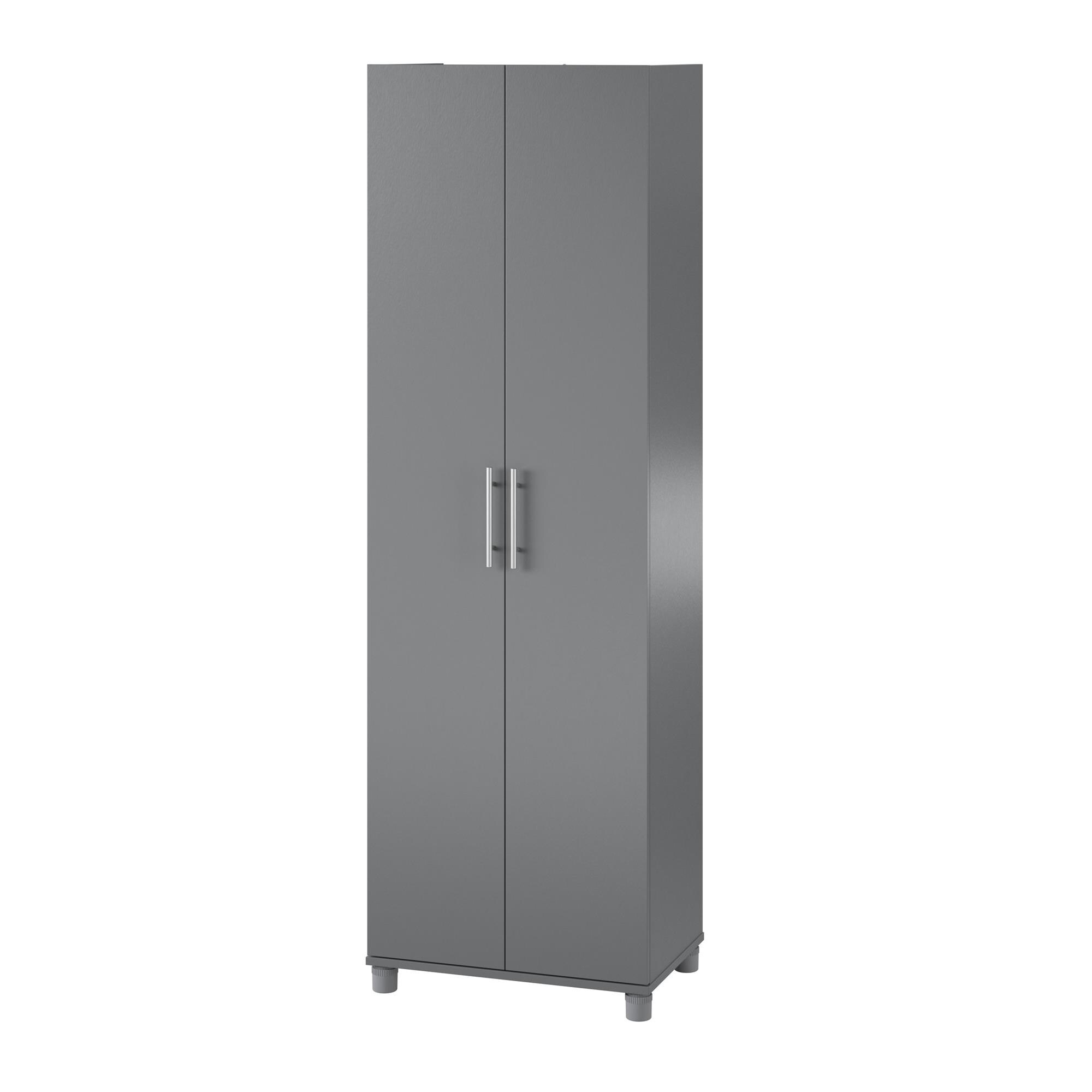 Gabinete de almacenamiento de utilidad independiente de compuesto de madera color gris grafito/gris grafito Ameriwood Home Camberly 23.7 pulgadas de ancho x 74.29 pulgadas de alto 2579408COM