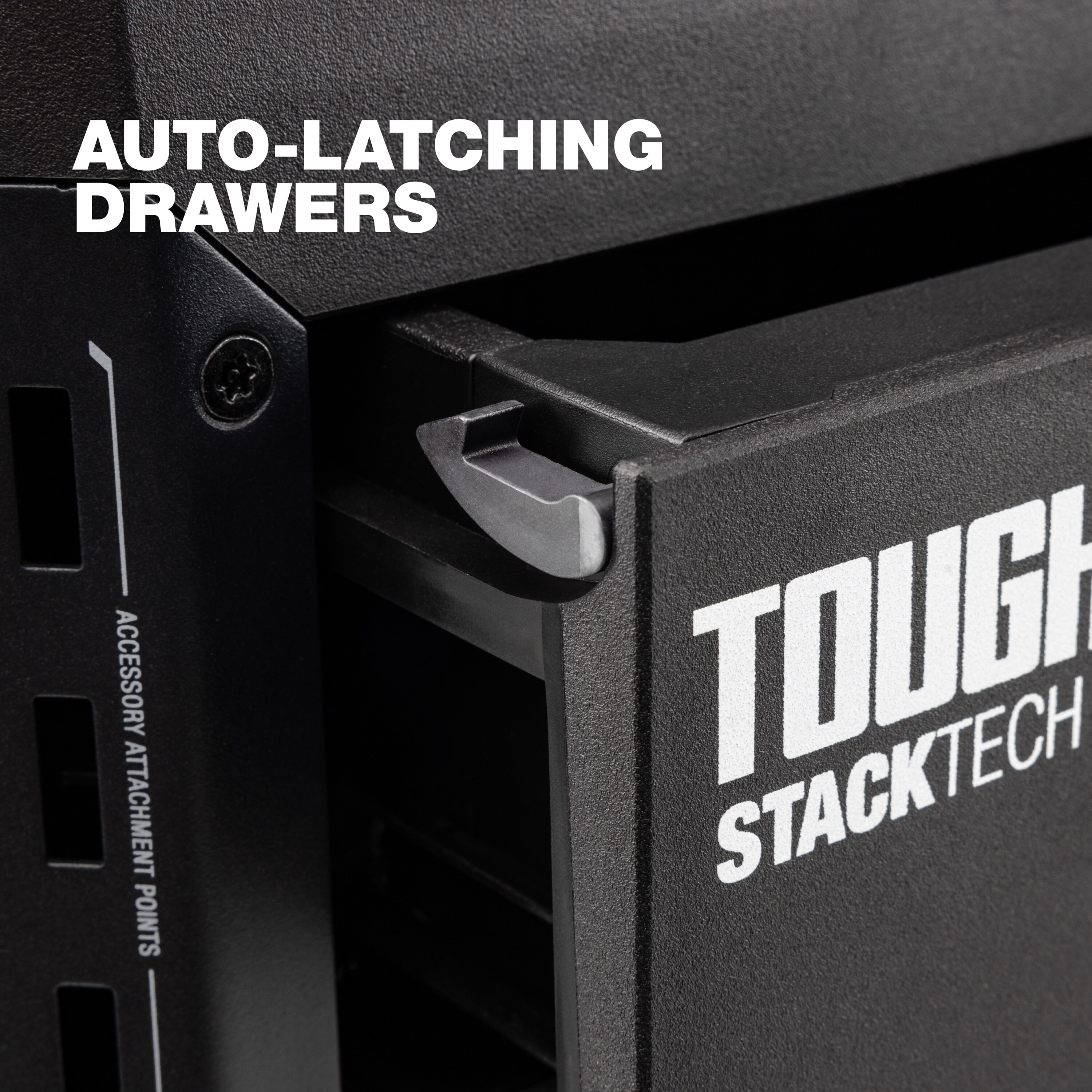 Caja de herramientas de plástico y metal con 3 cajones TOUGHBUILT STACKTECH XL 21 pulgadas de ancho x 15.6 pulgadas de alto x 16 pulgadas de profundidad TB-B1-D-70-3.