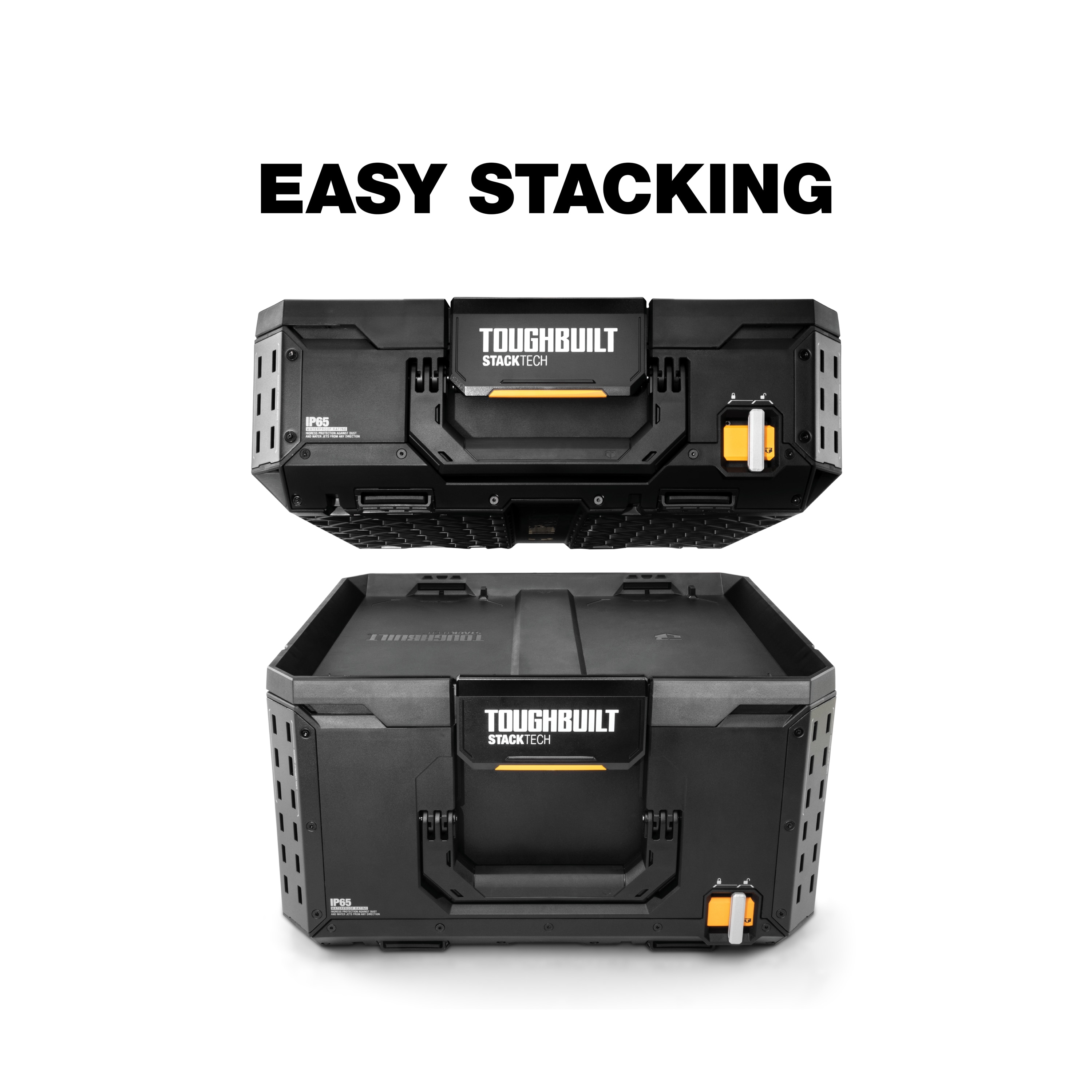 Caja de herramientas de plástico y metal con 3 cajones TOUGHBUILT STACKTECH XL 21 pulgadas de ancho x 15.6 pulgadas de alto x 16 pulgadas de profundidad TB-B1-D-70-3.