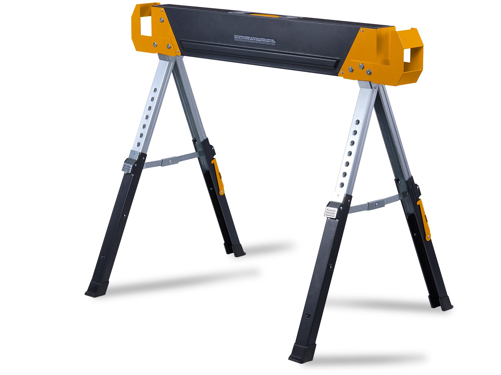 Caballo de Sierra de Acero Ajustable TOUGHBUILT SH60 de 40 pulgadas de ancho x 32 pulgadas de alto (Capacidad de 1300 lb) TBL-SH60