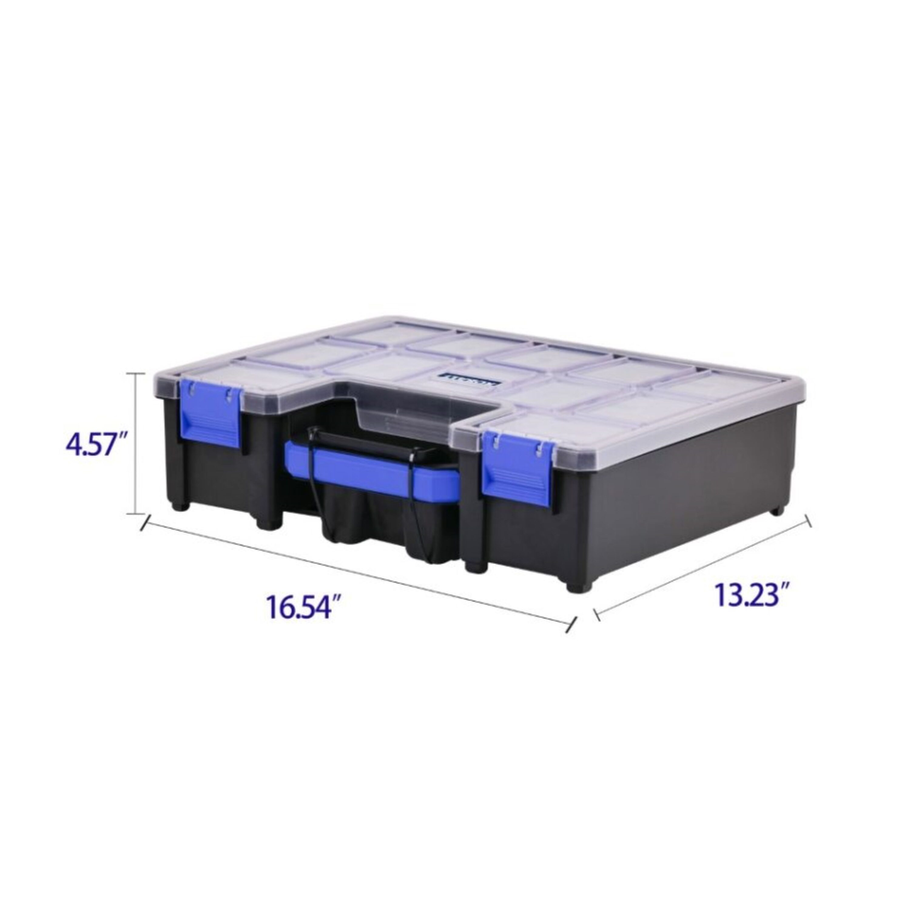 Organizador de plástico para pequeñas piezas Kobalt de 10 compartimentos KWDC100