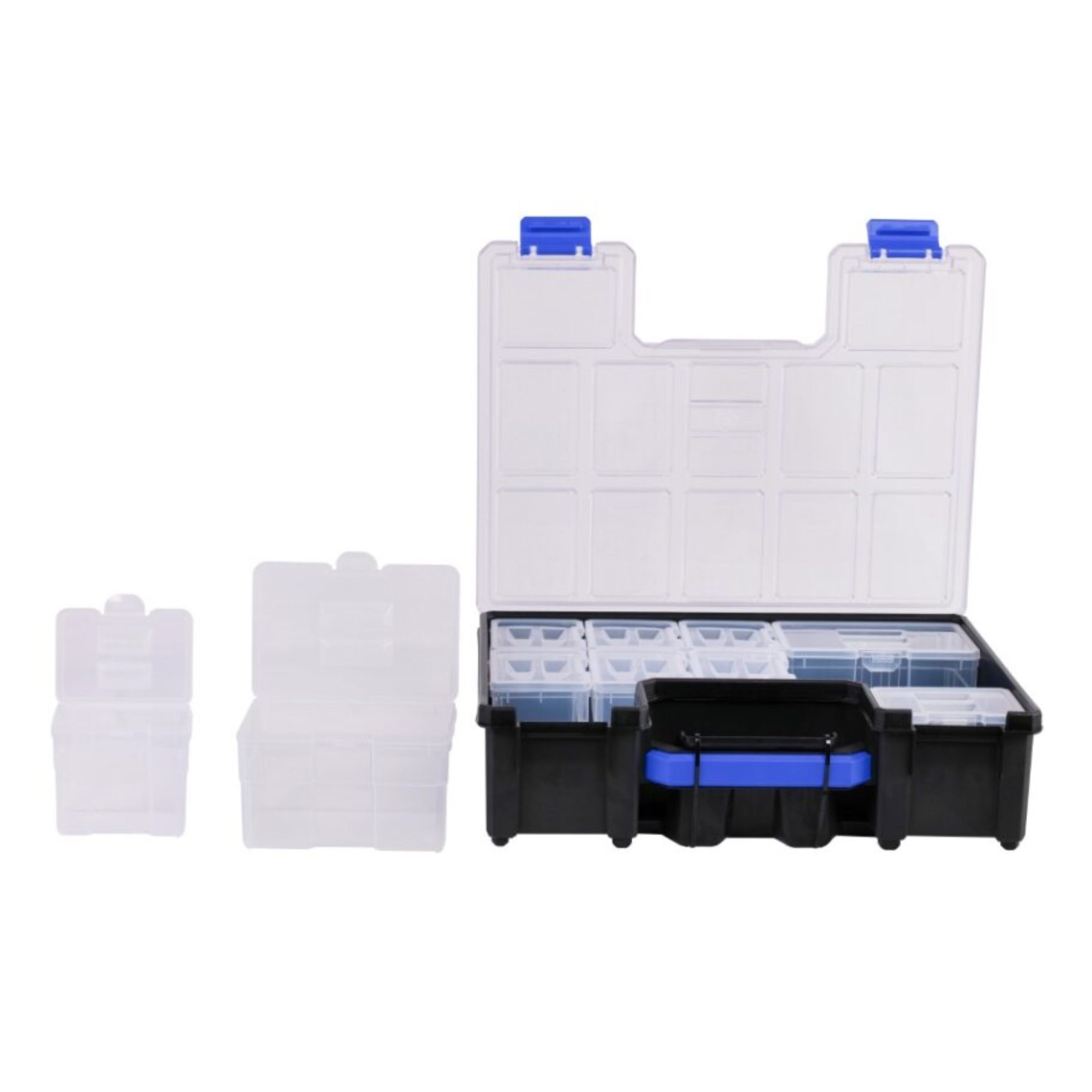 Organizador de plástico para pequeñas piezas Kobalt de 10 compartimentos KWDC100