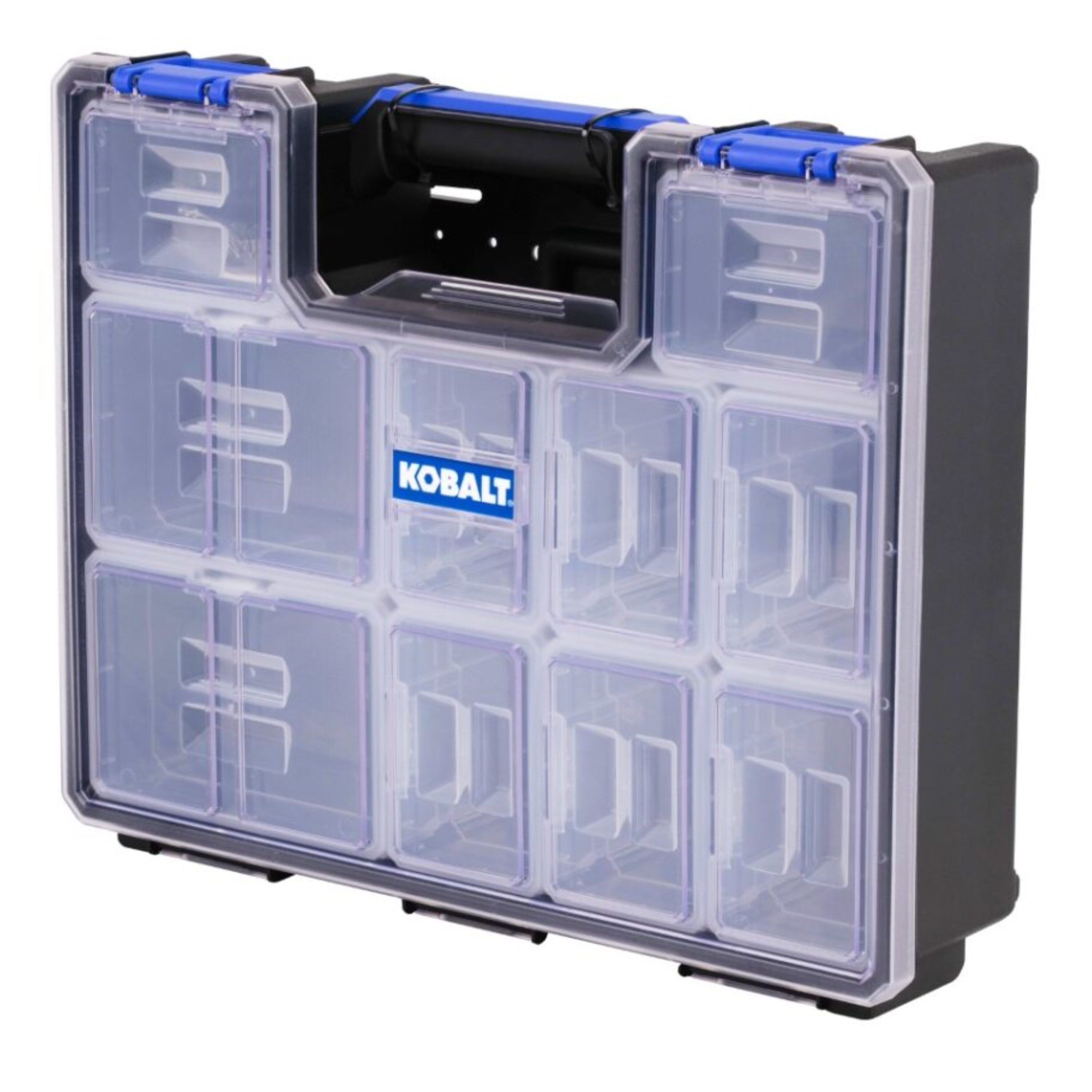 Organizador de plástico para pequeñas piezas Kobalt de 10 compartimentos KWDC100