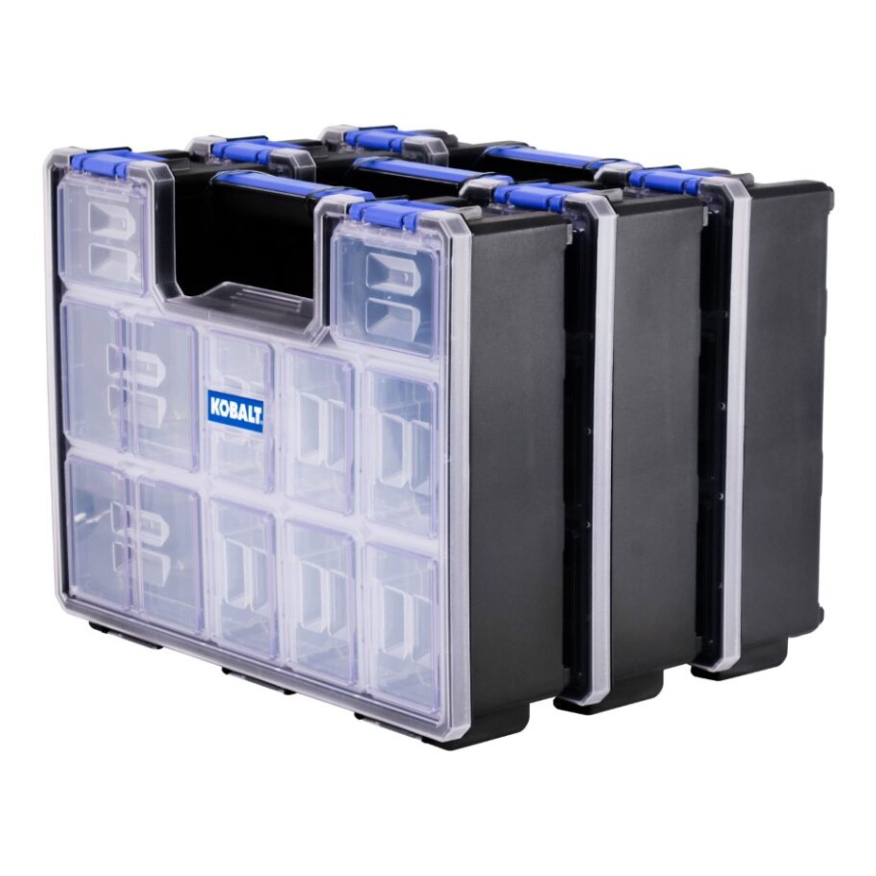 Organizador de plástico para pequeñas piezas Kobalt de 10 compartimentos KWDC100