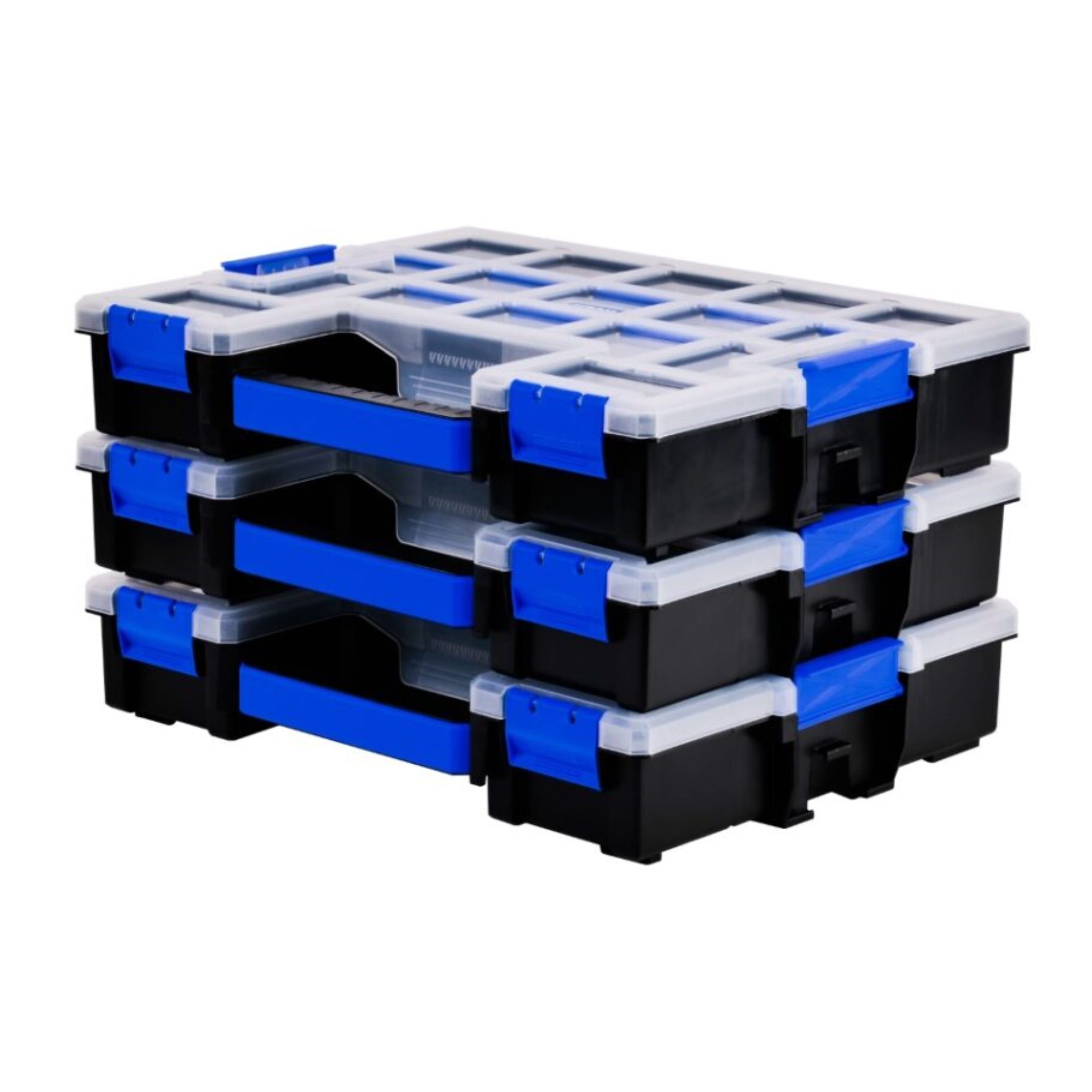 Organizador de plástico grande para piezas pequeñas con 15 compartimentos Kobalt KUDC104