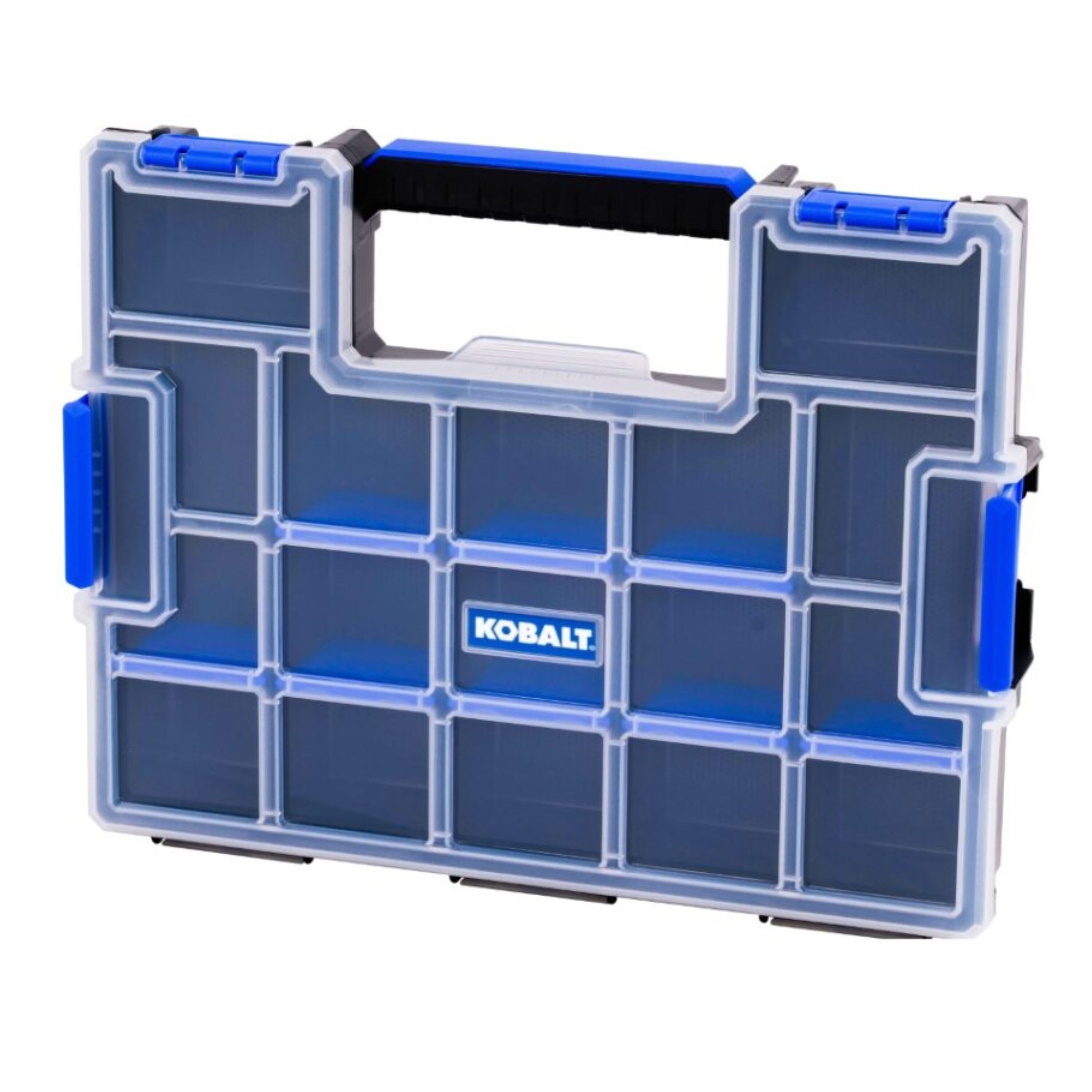 Organizador de plástico grande para piezas pequeñas con 15 compartimentos Kobalt KUDC104
