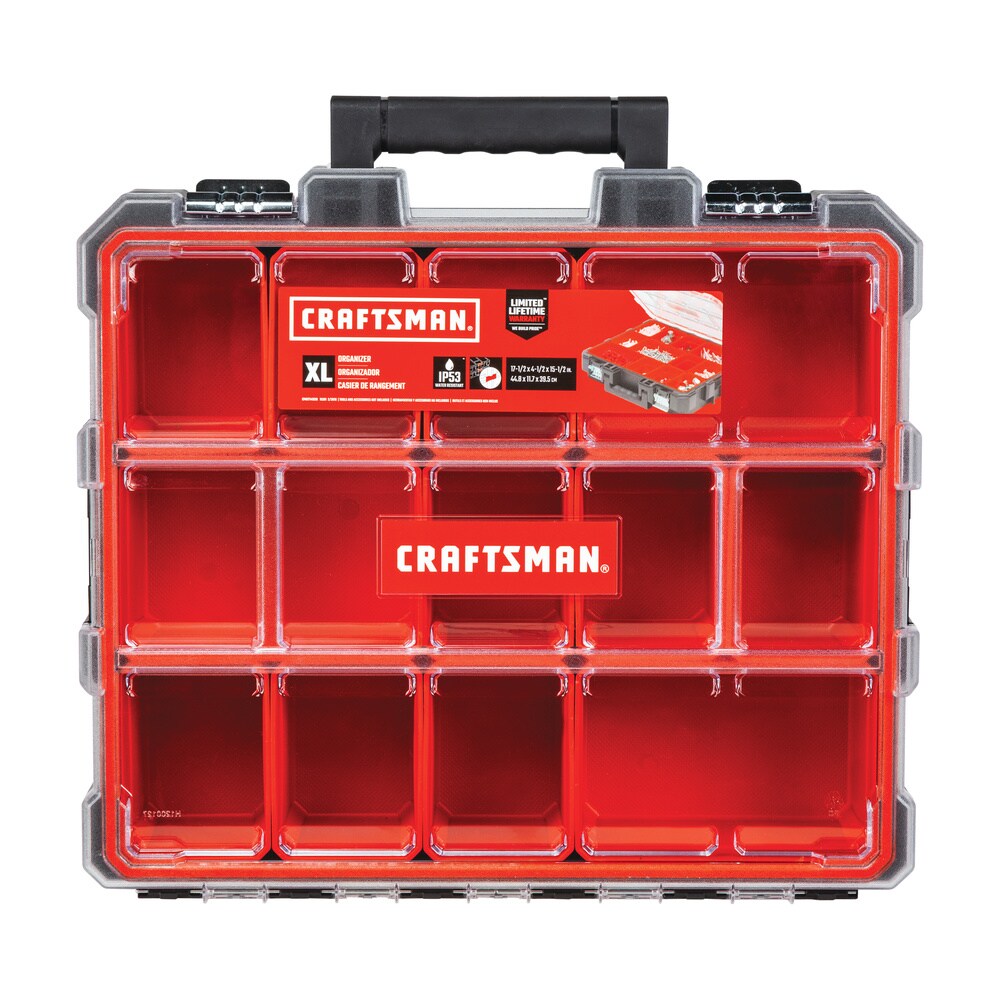 Organizadores Profesionales CRAFTSMAN 12 Compartimentos Plástico para Piezas Pequeñas CMST14520