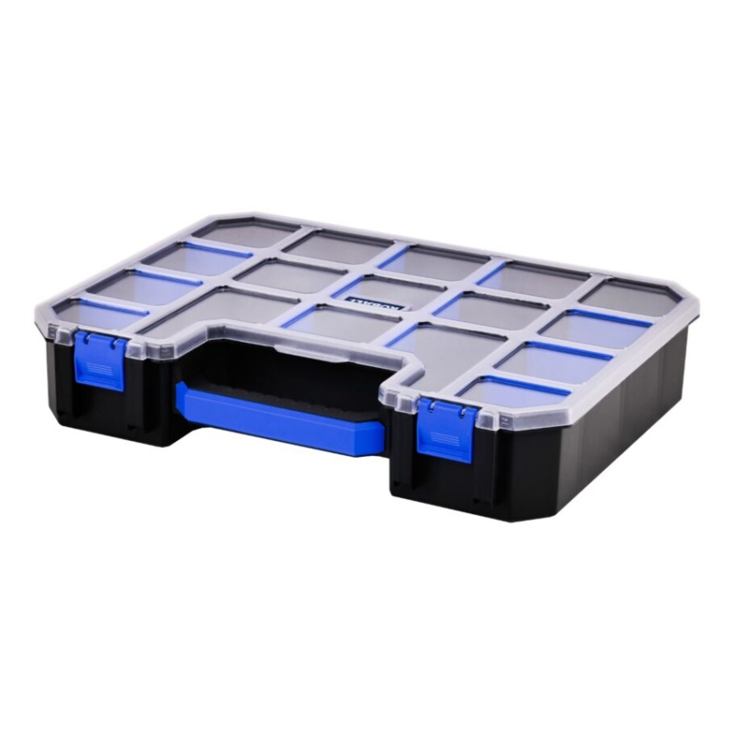 Organizador de plástico grande para pequeñas piezas con 17 compartimentos Kobalt KDPD103