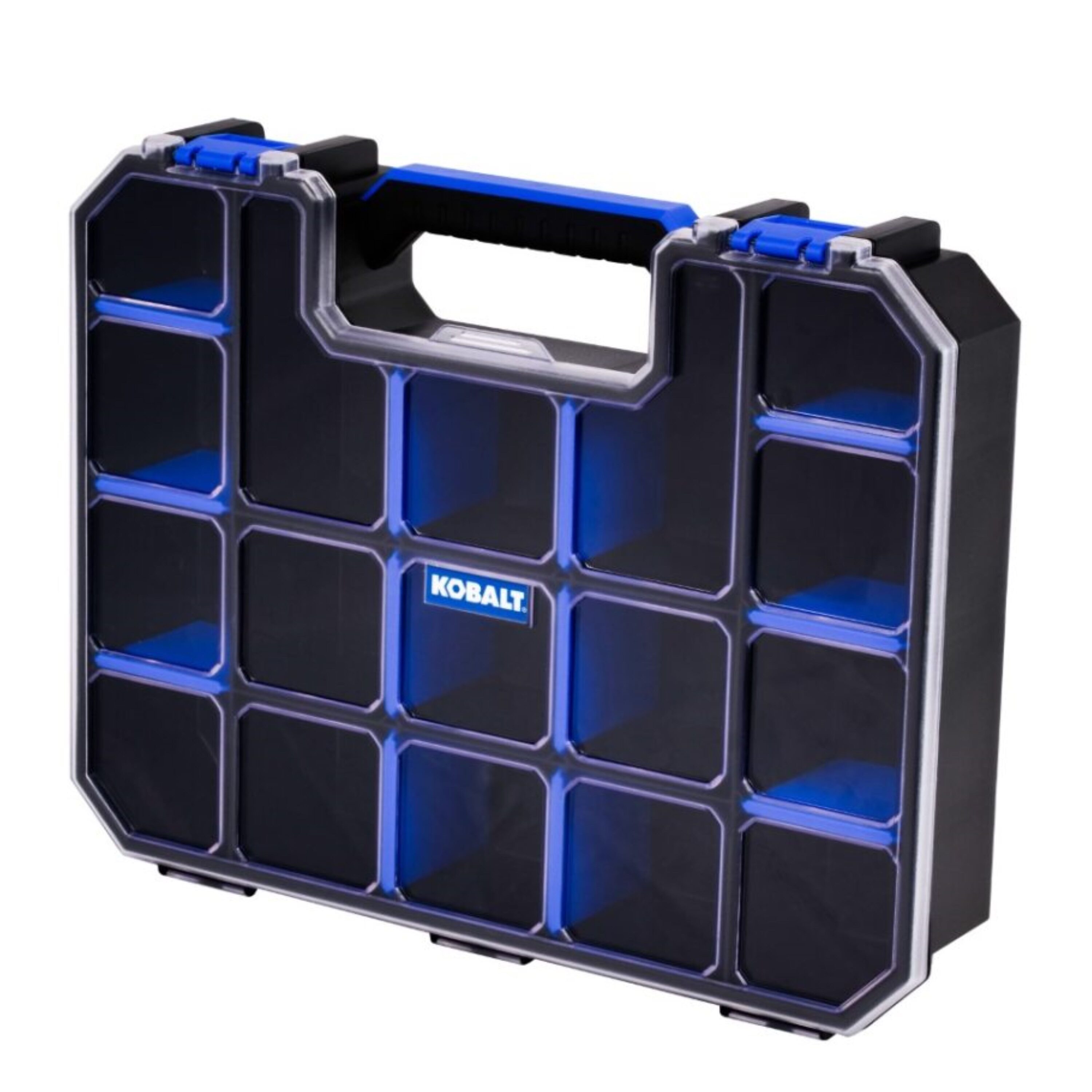 Organizador de plástico grande para pequeñas piezas con 17 compartimentos Kobalt KDPD103
