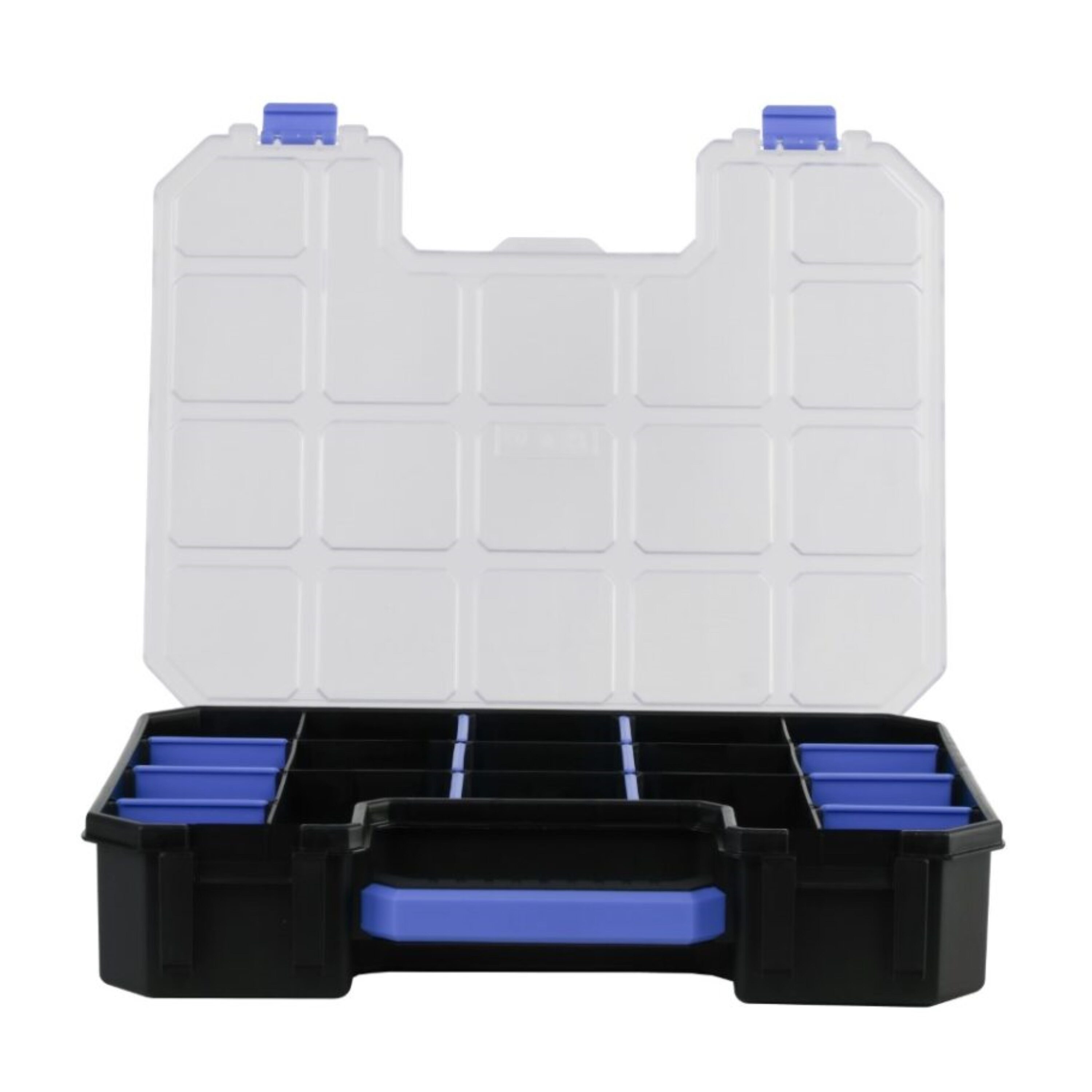 Organizador de plástico grande para pequeñas piezas con 17 compartimentos Kobalt KDPD103