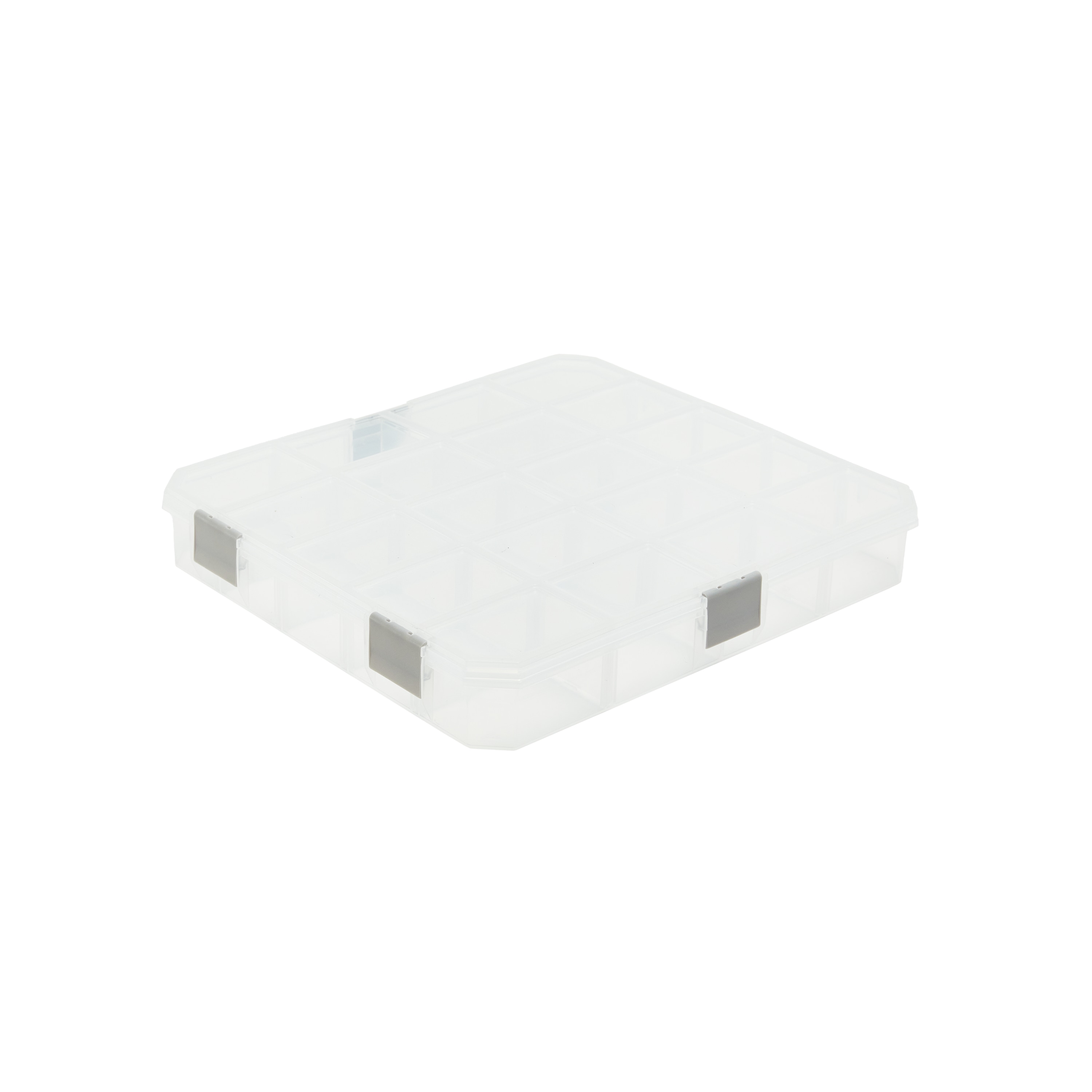 Organizador de pequeñas piezas de Project Source con 20 compartimentos de plástico, modelo 9001LW