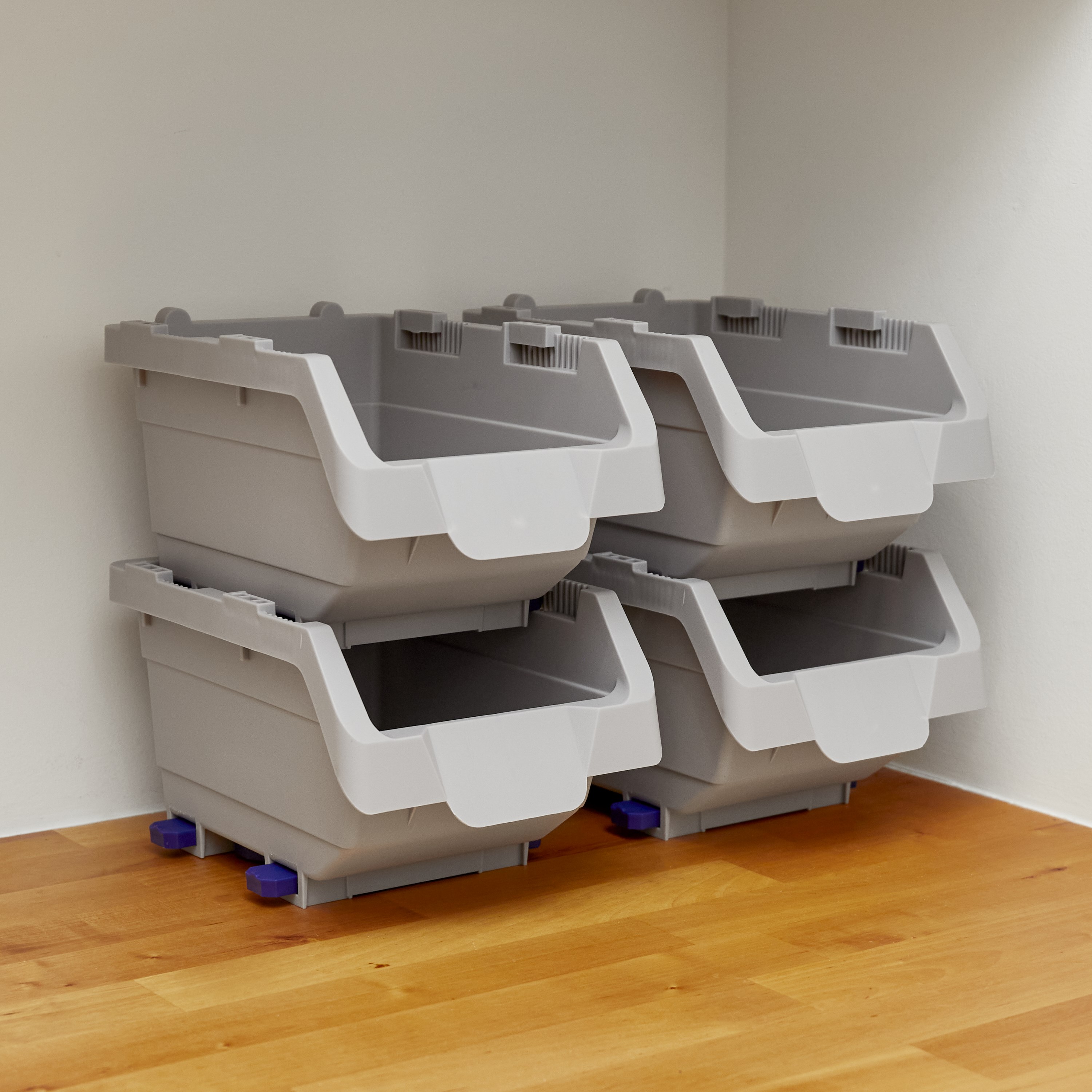 Organizador de piezas pequeñas de plástico de 1 compartimiento Project Source Click Bins 9002LW