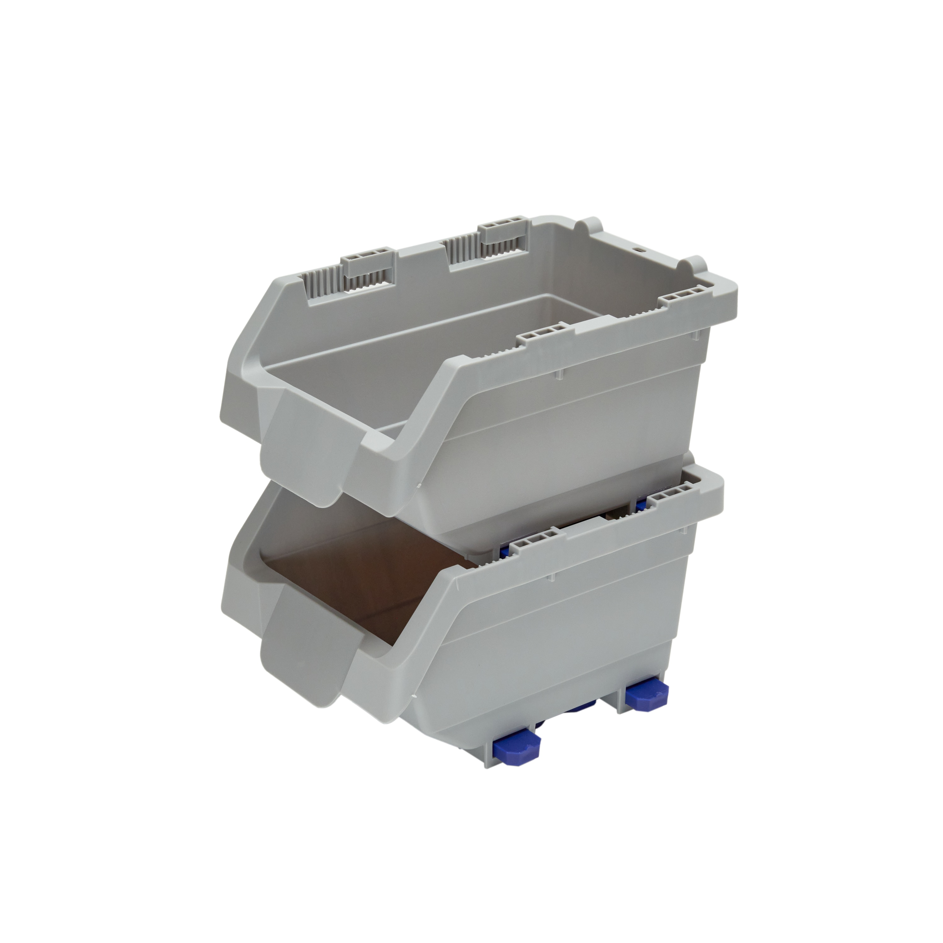 Organizador de piezas pequeñas de plástico de 1 compartimiento Project Source Click Bins 9002LW