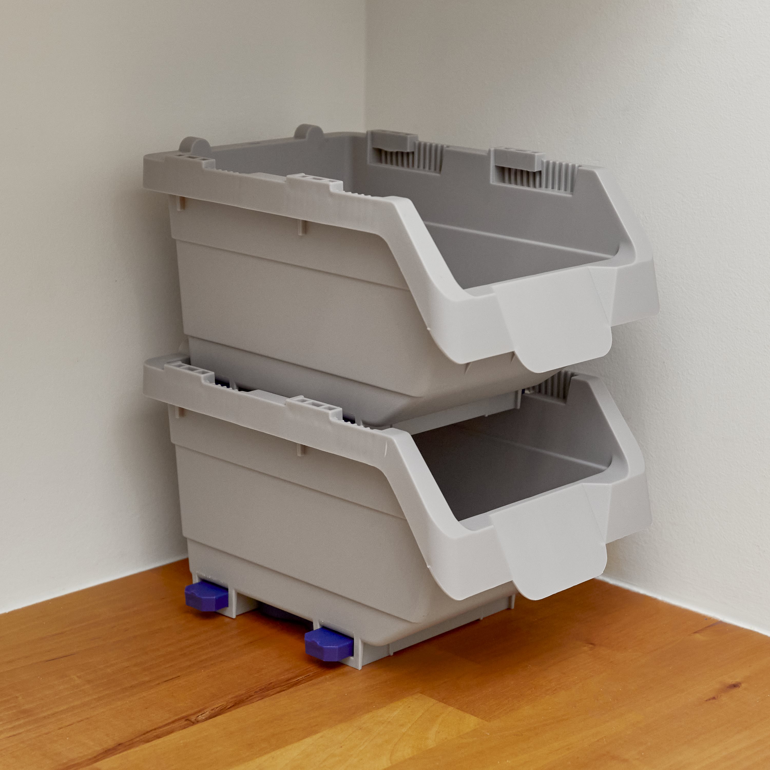 Organizador de piezas pequeñas de plástico de 1 compartimiento Project Source Click Bins 9002LW