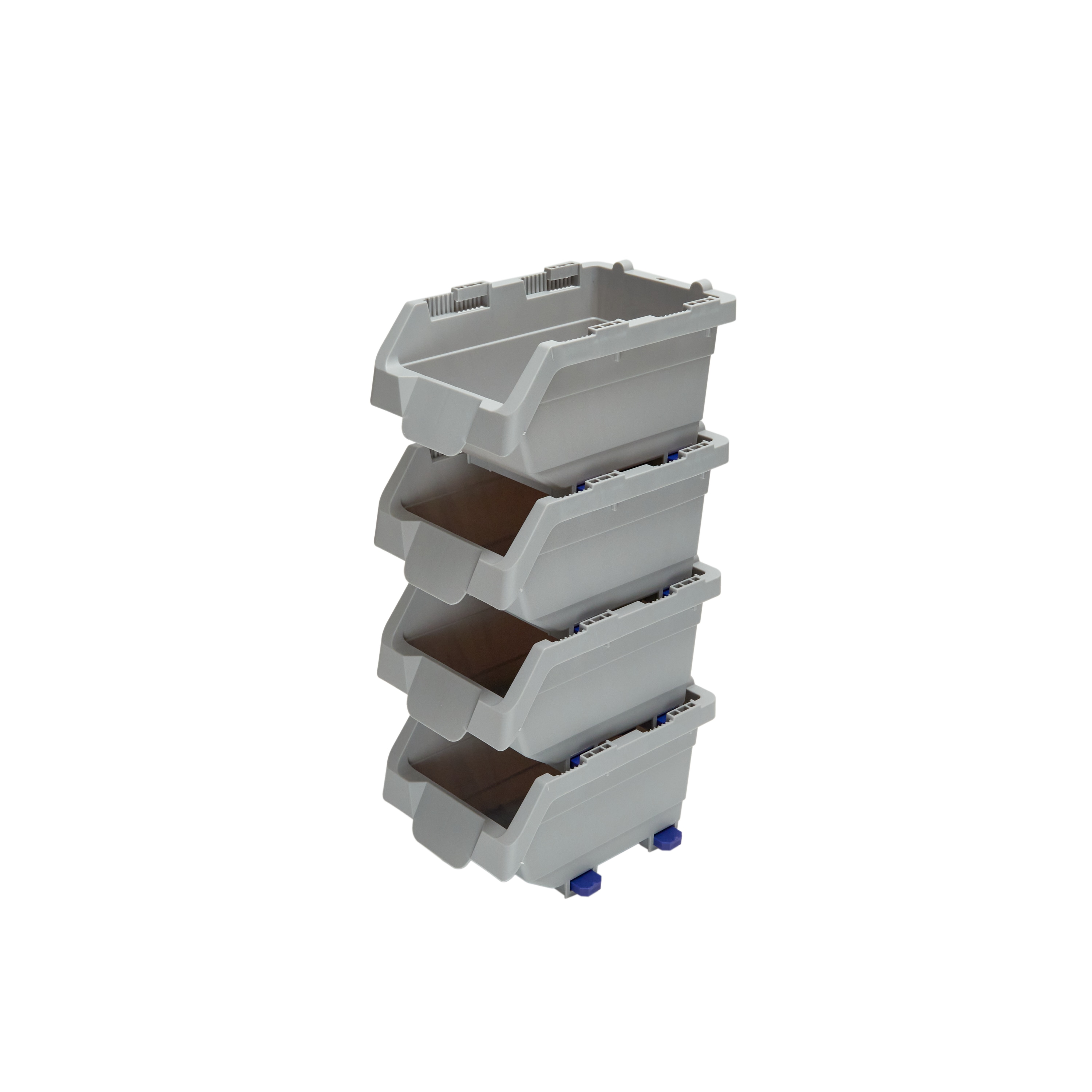 Organizador de piezas pequeñas de plástico de 1 compartimiento Project Source Click Bins 9002LW