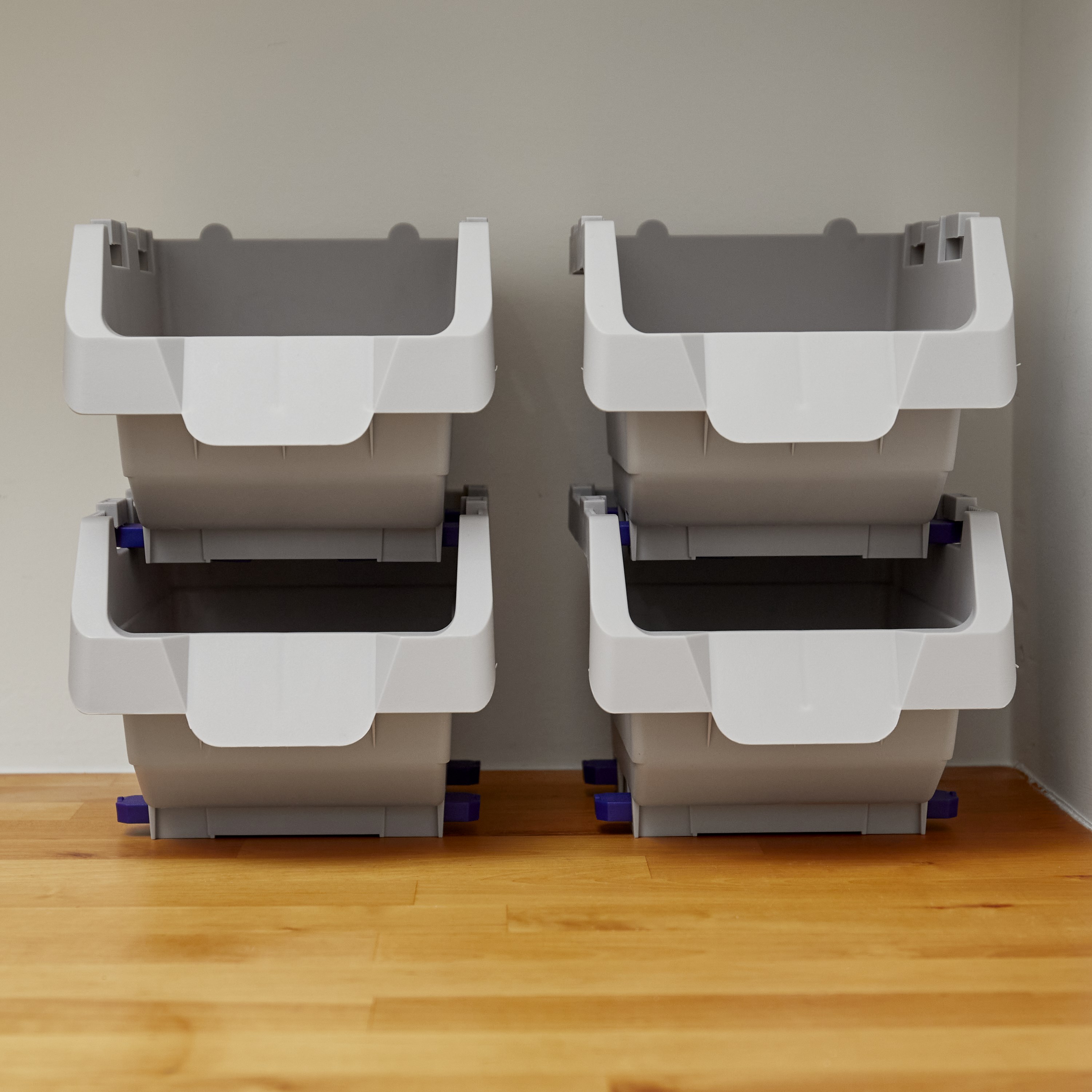Organizador de piezas pequeñas de plástico de 1 compartimiento Project Source Click Bins 9002LW