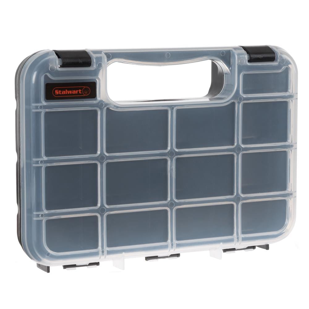 Organizador de plástico para piezas pequeñas con 14 compartimentos de almacenamiento de Fleming Supply