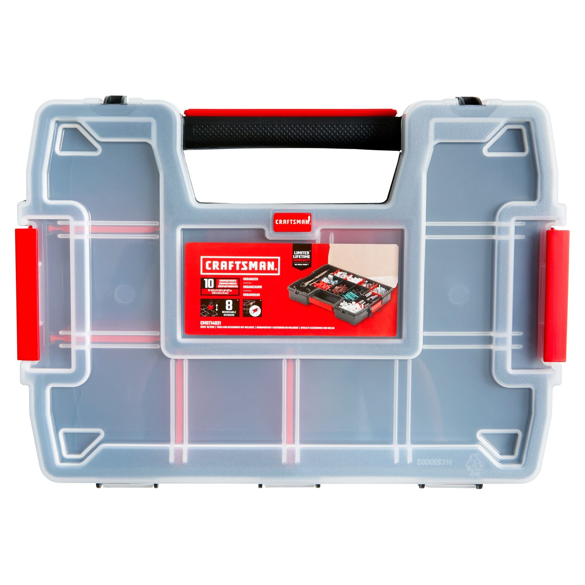 CRAFTSMAN 3-Pack 10-Compartment Small Plastic Small Parts Organizer CMST60964M

Organizador de pequeñas piezas plásticas CRAFTSMAN 3-pack de 10 compartimentos CMST60964M