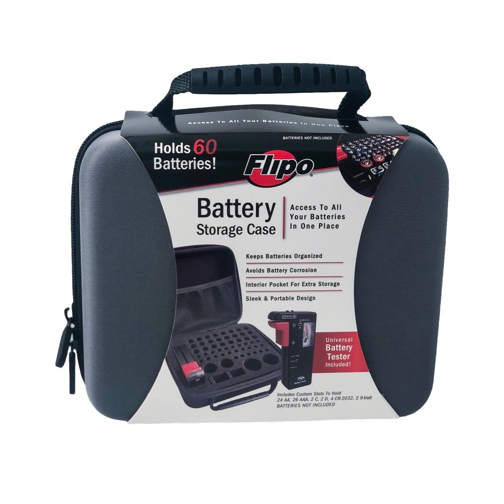 Organizador de pequeñas piezas de tela con 60 compartimentos para almacenar baterías Flipo B-CASESM-SL