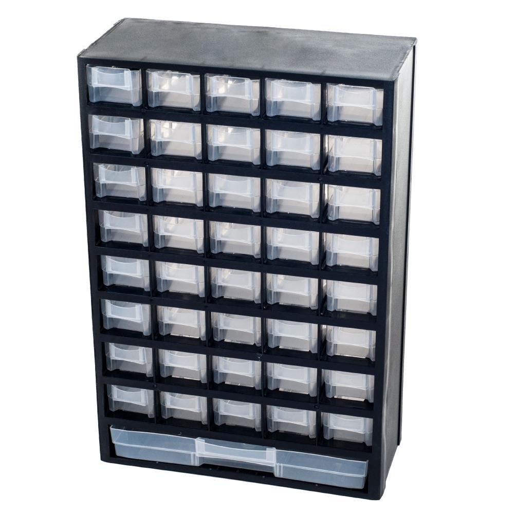Organizador de pequeñas piezas de plástico con 41 compartimentos de Fleming Supply 389527VYZ