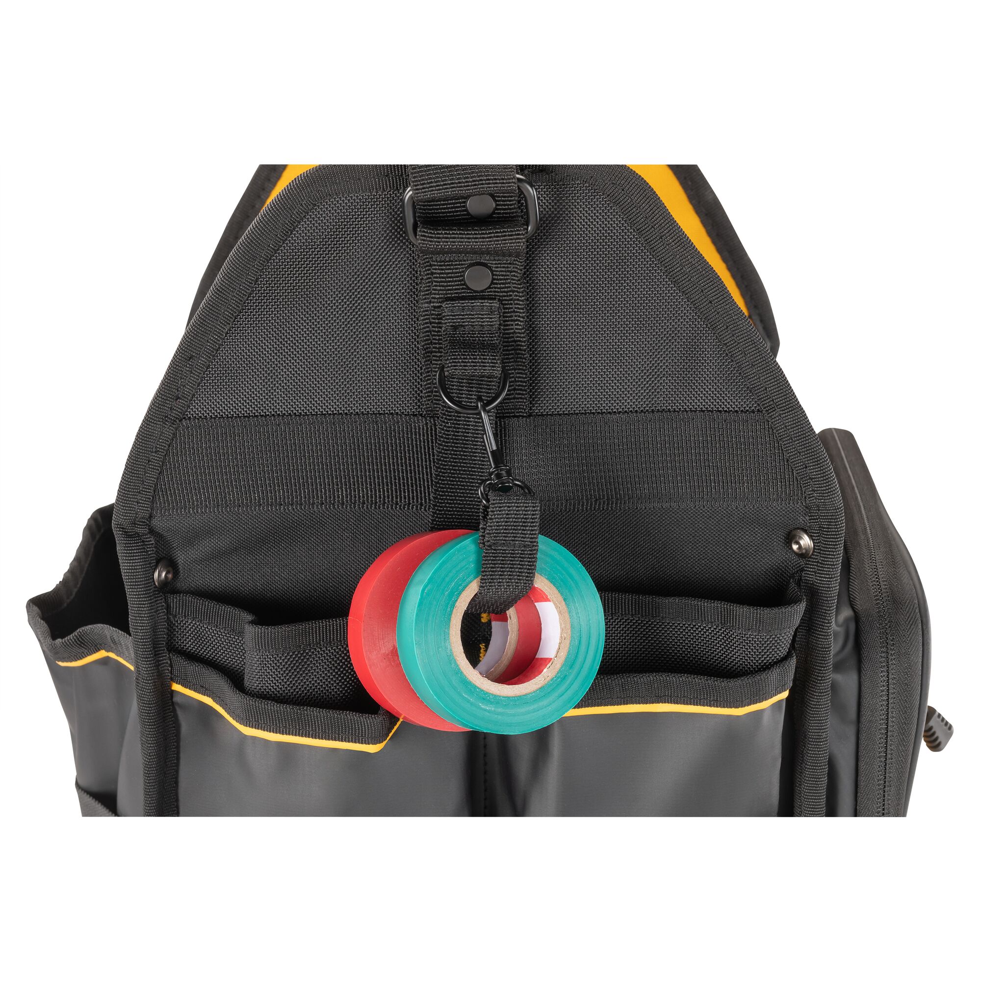 Bolsa de electricista con cierre DEWALT negro - amarillo de nailon balístico de 9.375 pulgadas de ancho x 16.125 pulgadas de profundidad x 11 pulgadas de largo DWST560105