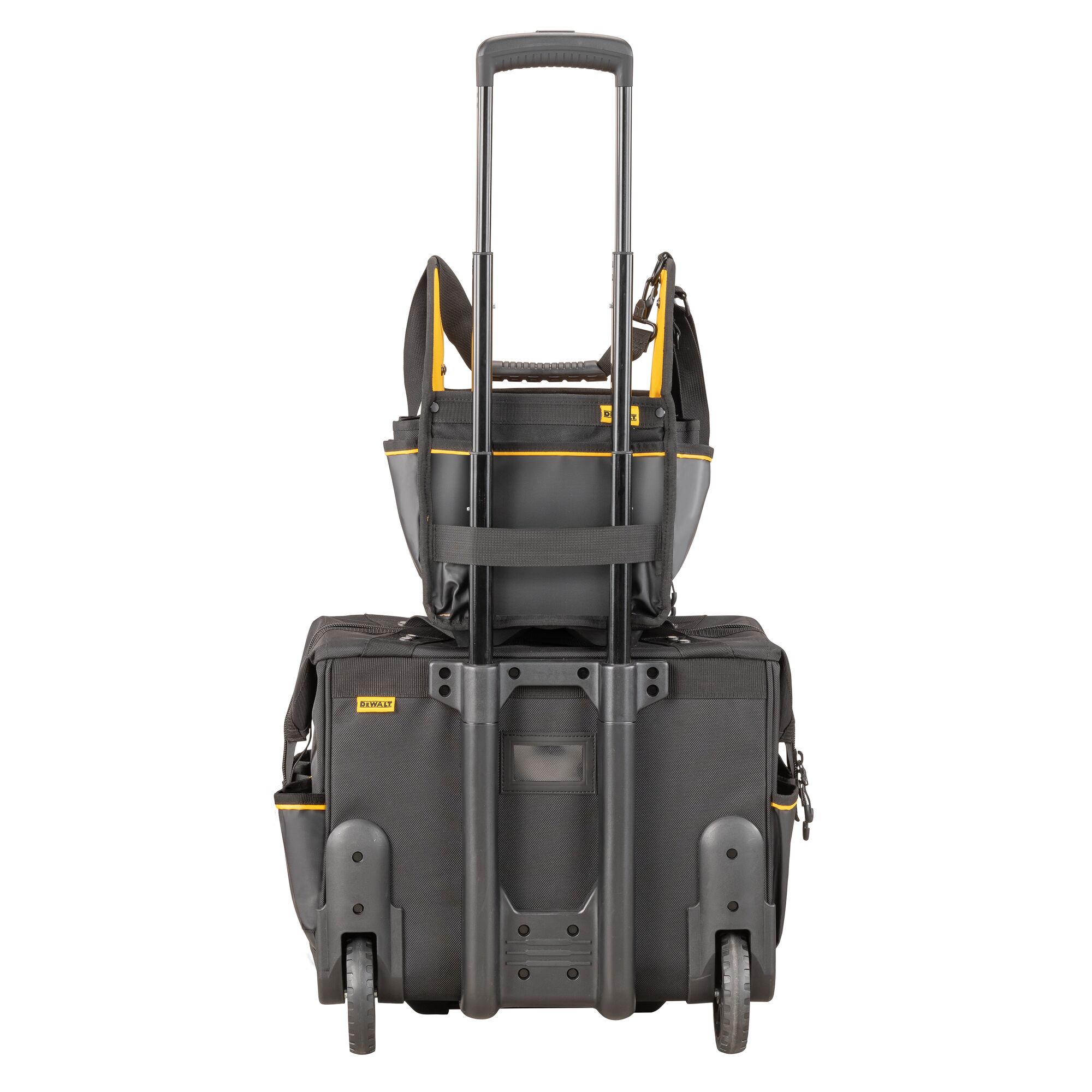 Bolsa de electricista con cierre DEWALT negro - amarillo de nailon balístico de 9.375 pulgadas de ancho x 16.125 pulgadas de profundidad x 11 pulgadas de largo DWST560105