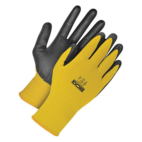 Guantes recubiertos resistentes al corte Bdg, nivel de corte A4, calibre 18, amarillos, 2XL (11) - 99-1-9774-11