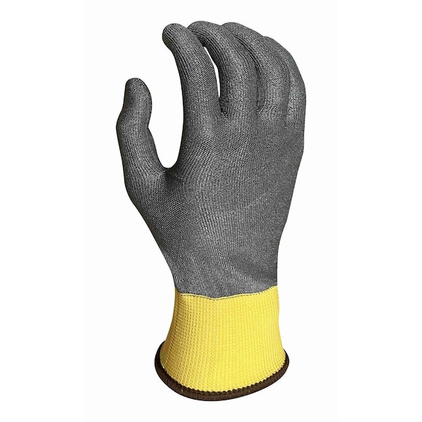Guantes resistentes al corte Armor Guys, Nivel de corte A6, 15g, gris/amarillo, XS - 20-069-XS