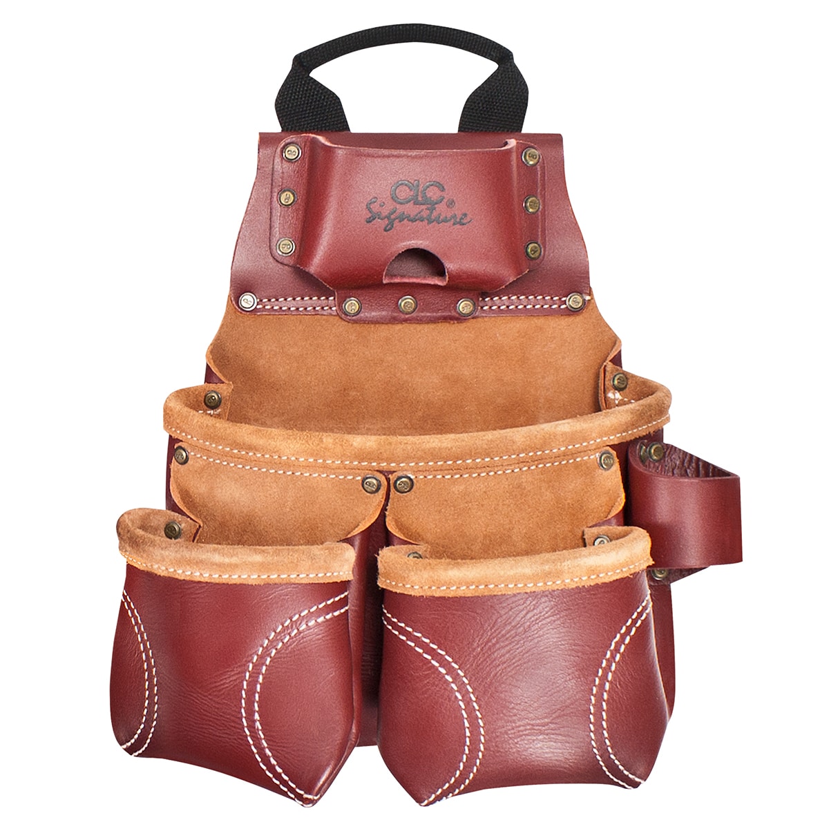 Funda de herramientas para construcción general de cuero Custom LeatherCraft Signature Elite 21428