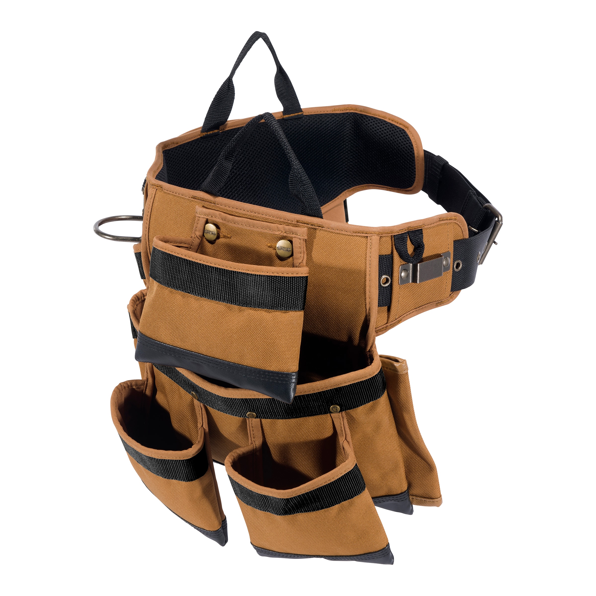 Cinturón de herramientas acolchado de 11 bolsillos Carhartt para construcción general de poliéster B000052621199
