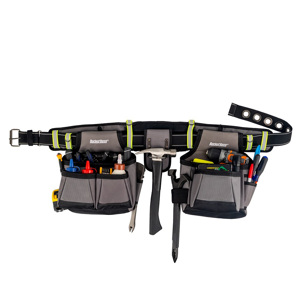 Cinturón de herramientas de poliéster de alta visibilidad Bucket Boss para construcción general 55105-HV