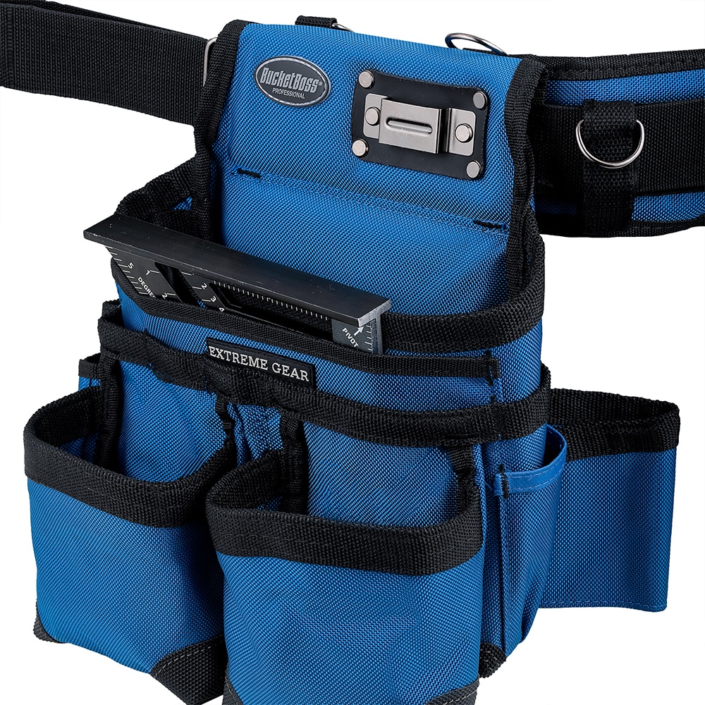 Faja de herramientas Bucket Boss 3-BAG Royal Blue Framer de suspensión de poliéster 55185-RB